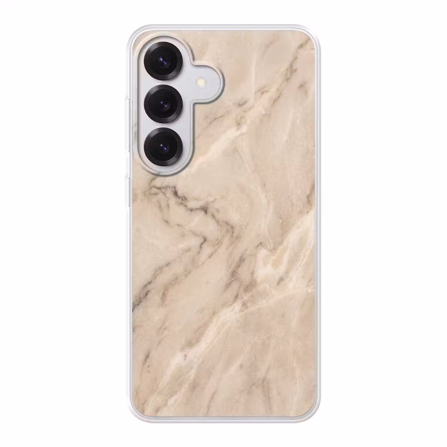 Marmer - Patroon - Abstract - Modern - Beige Telefoonhoesje Samsung Galaxy S26 klein -3d