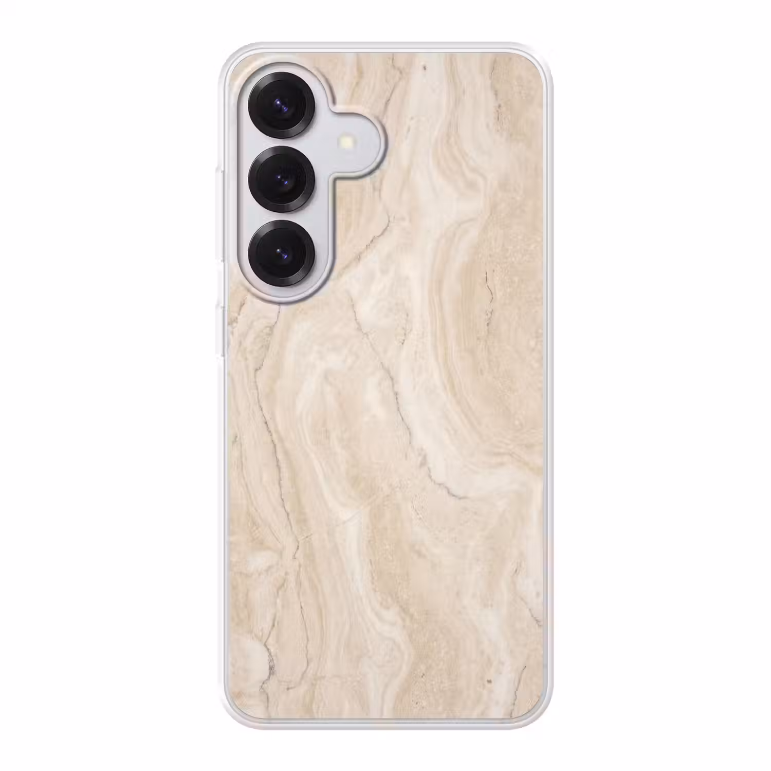 Marmer - Patroon - Beige - Steen - Abstract Telefoonhoesje Samsung Galaxy S26 klein -3d