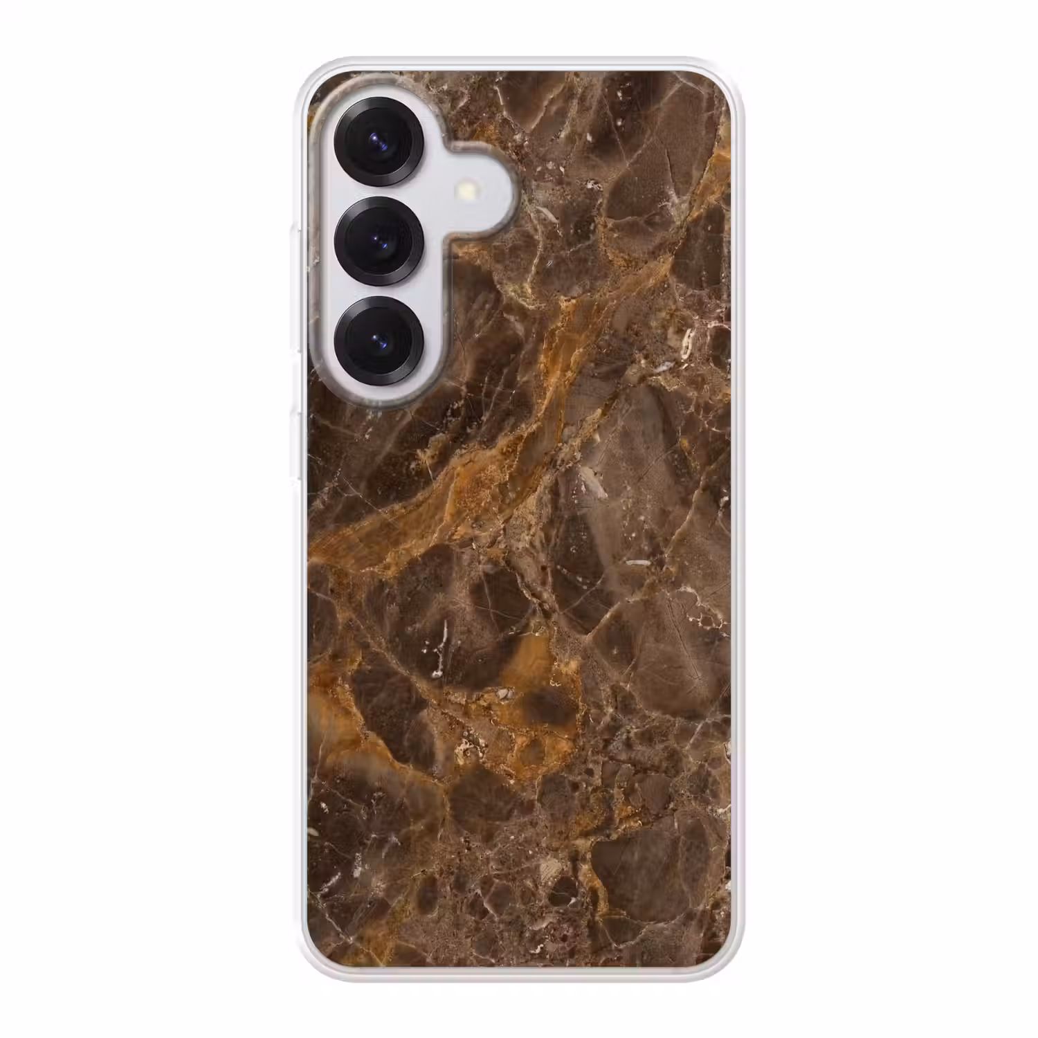 Marmer - Patroon - Natuur - Bruin - Goud Telefoonhoesje Samsung Galaxy S26 klein -3d