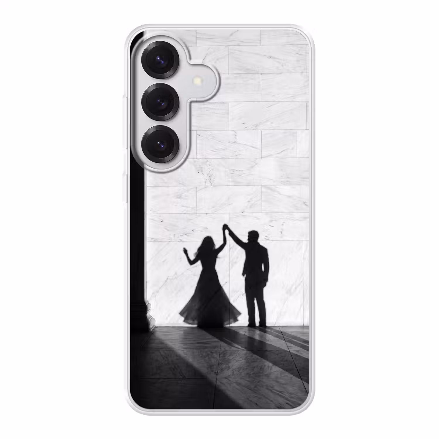 Mensen - Schaduw - Dans - Zwart-wit - Liefde Telefoonhoesje Samsung Galaxy S26 klein -3d