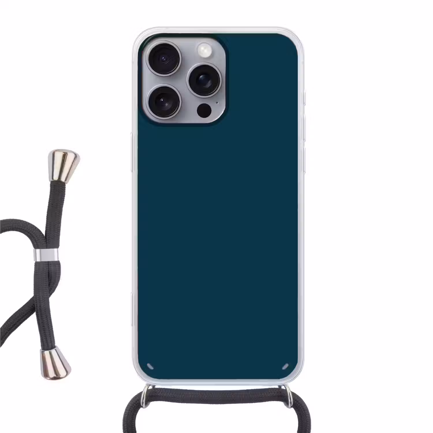 Dark - Indigo - Blauw Hoesje iPhone 16 Pro Max met koord klein 804 -3d