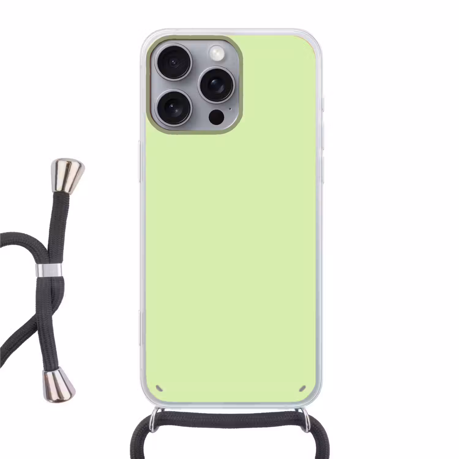 Light - Lime - Groen Hoesje iPhone 16 Pro Max met koord klein 804 -3d