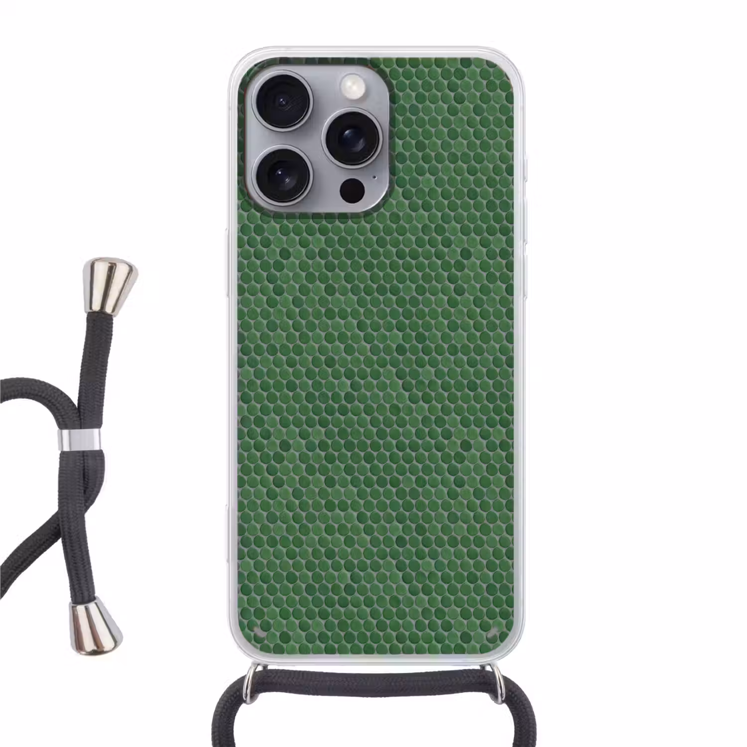 Penny - Mozaïek - Bosgroen - Green Hoesje iPhone 16 Pro Max met koord klein 804 -3d