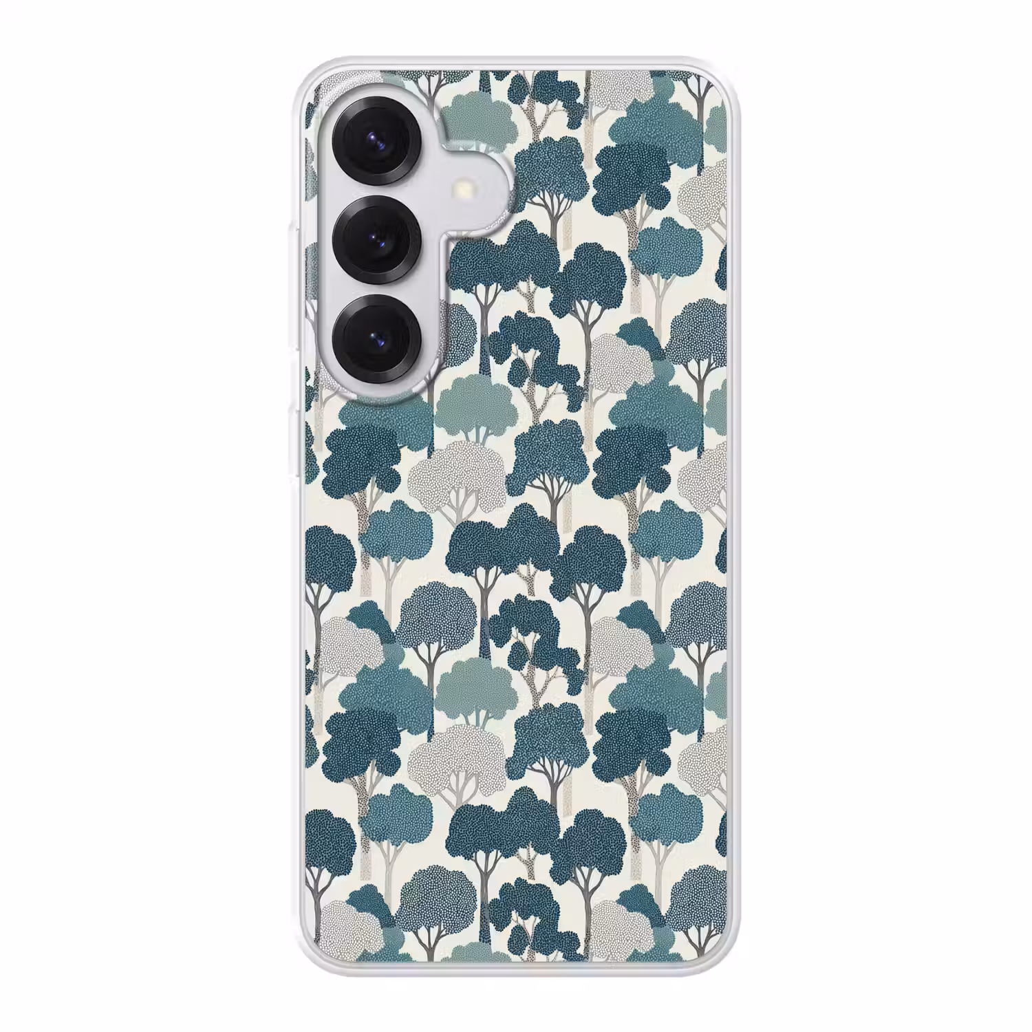 Modern - Bomen - Bos - Patroon - Blauw Telefoonhoesje Samsung Galaxy S26 klein 975 -3d