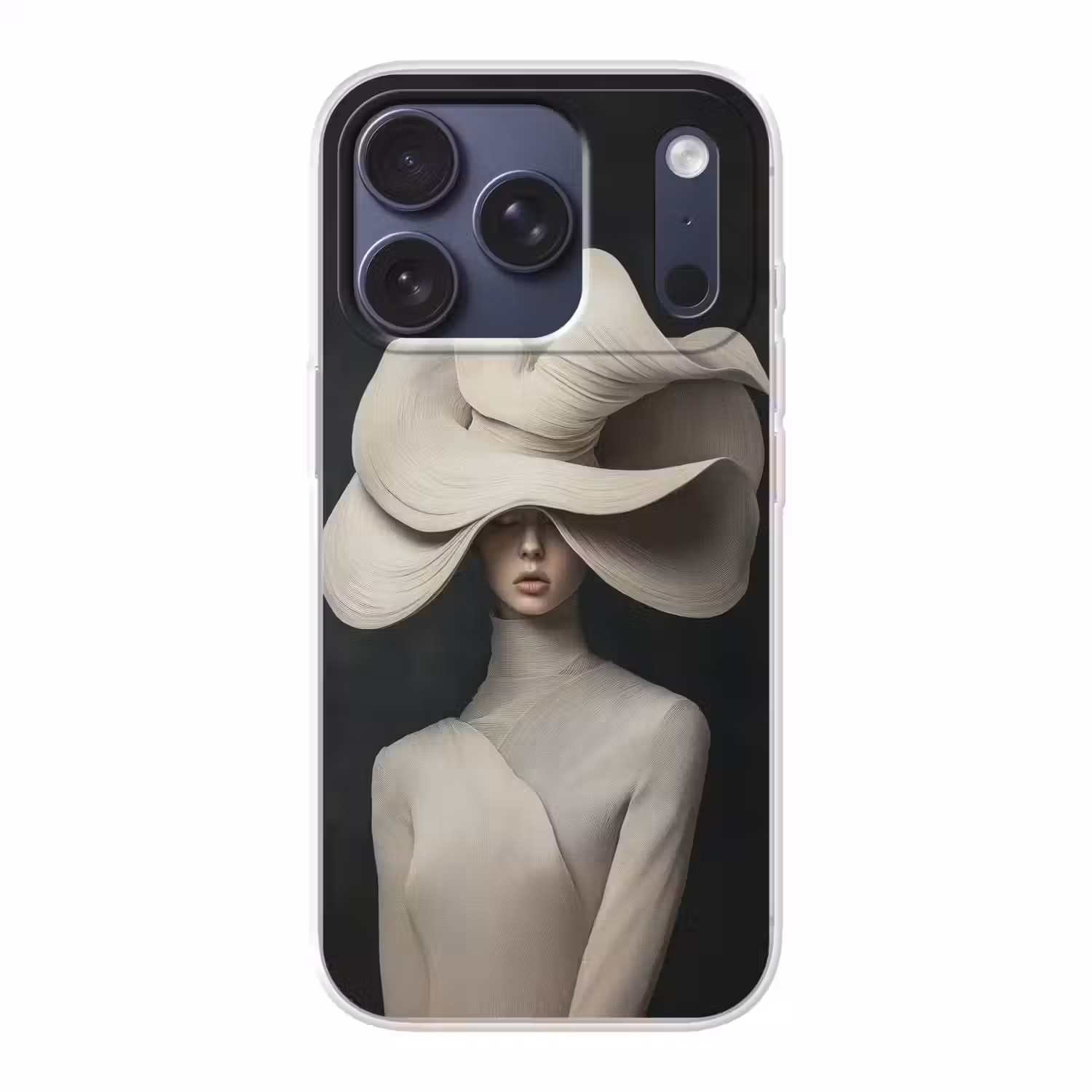 Modern - Vrouw - Hoed Telefoonhoesje iPhone 17 Pro klein -3d