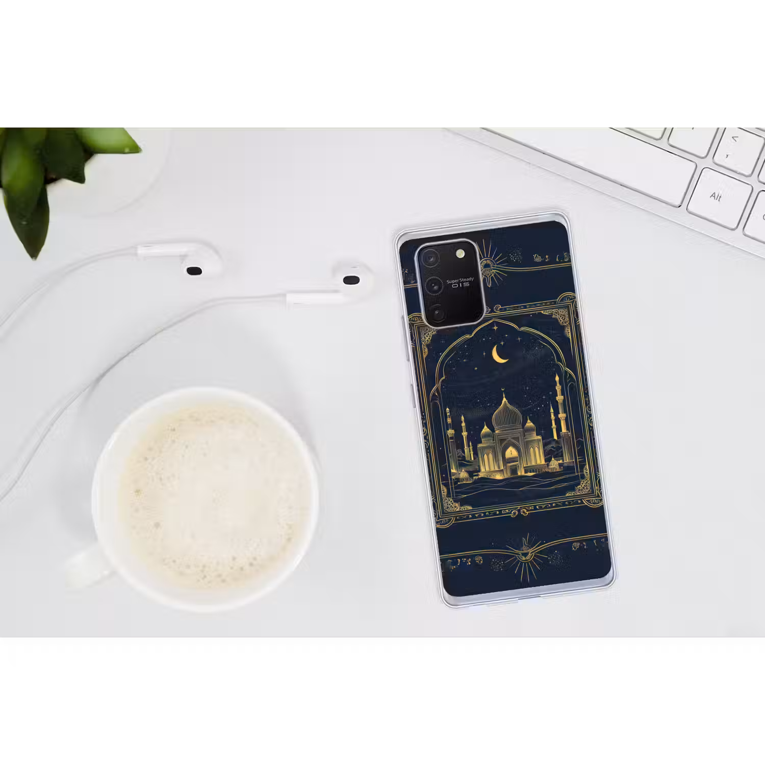 Moskee - Islam - Goud - Ramadan - Islamitische Telefoonhoesje Samsung Galaxy S10 Lite klein -oordopS10Lite