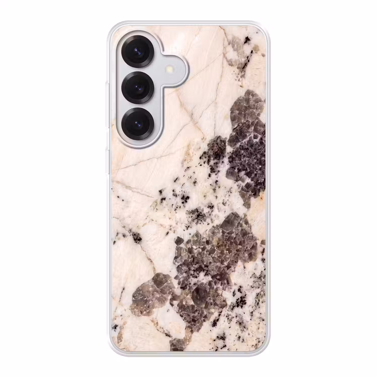 Natuursteen - Patroon - Abstract - Beige - Grijs Telefoonhoesje Samsung Galaxy S26 klein -3d