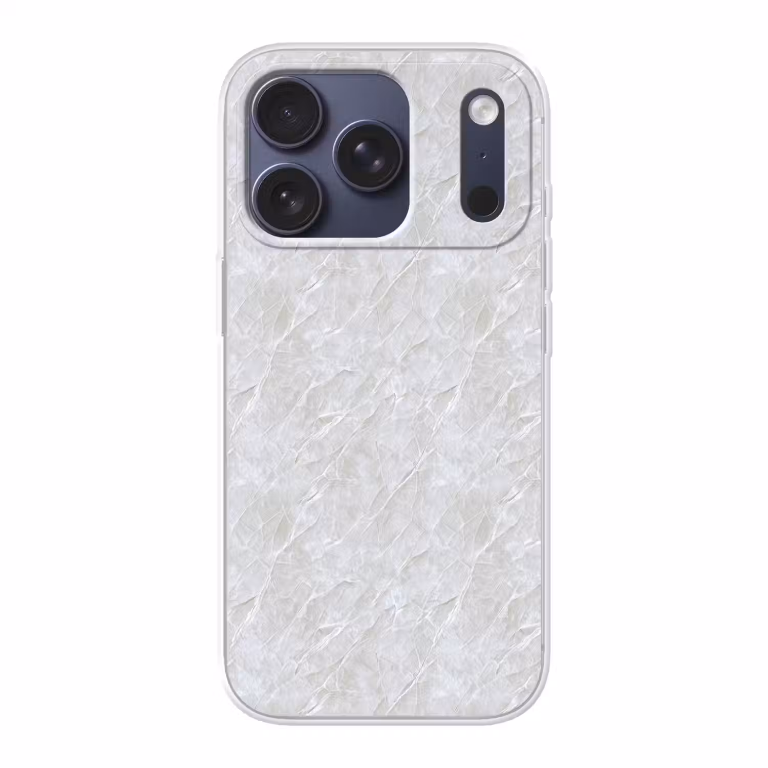 Oppervlakte - Textuur - Grijs Telefoonhoesje iPhone 17 Pro klein 878 -3d