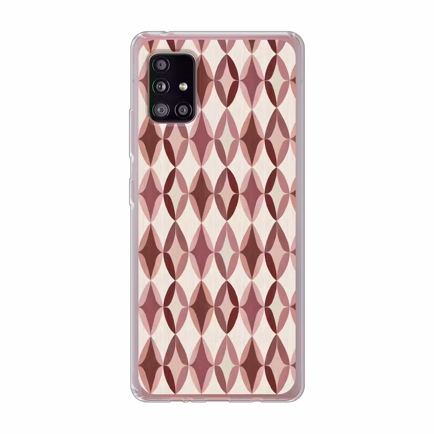 Ovaal - Textuur - Roze Telefoonhoesje Samsung Galaxy A51 5G klein 373 -3d