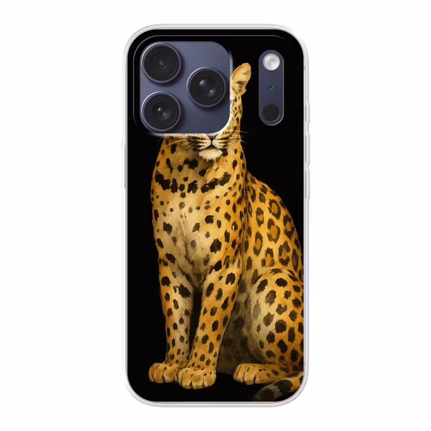 Panter - Realistisch - Bruin Telefoonhoesje iPhone 17 Pro klein -3d