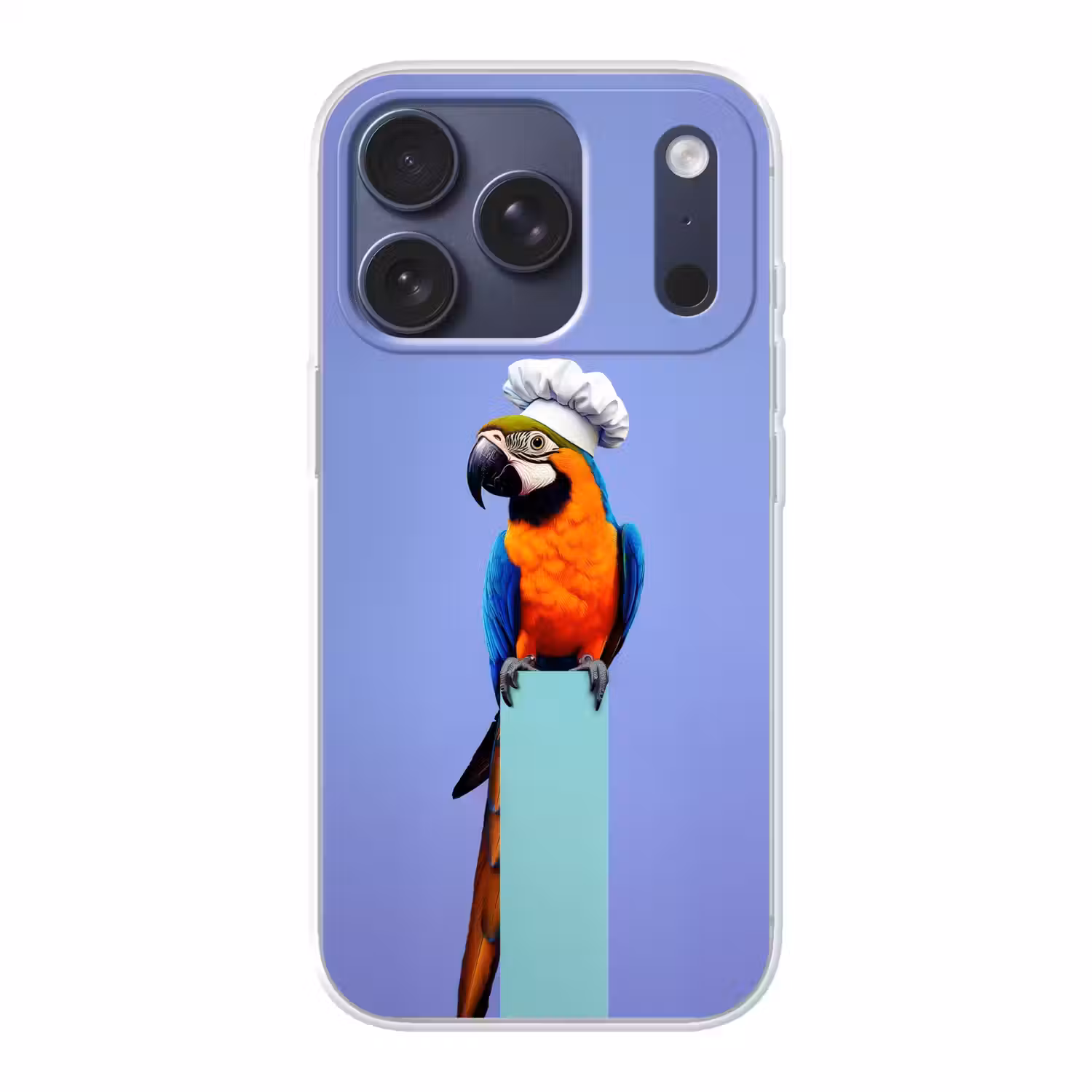 Papegaai - Koksmuts - Vogel - Leuk Telefoonhoesje iPhone 17 Pro klein -3d
