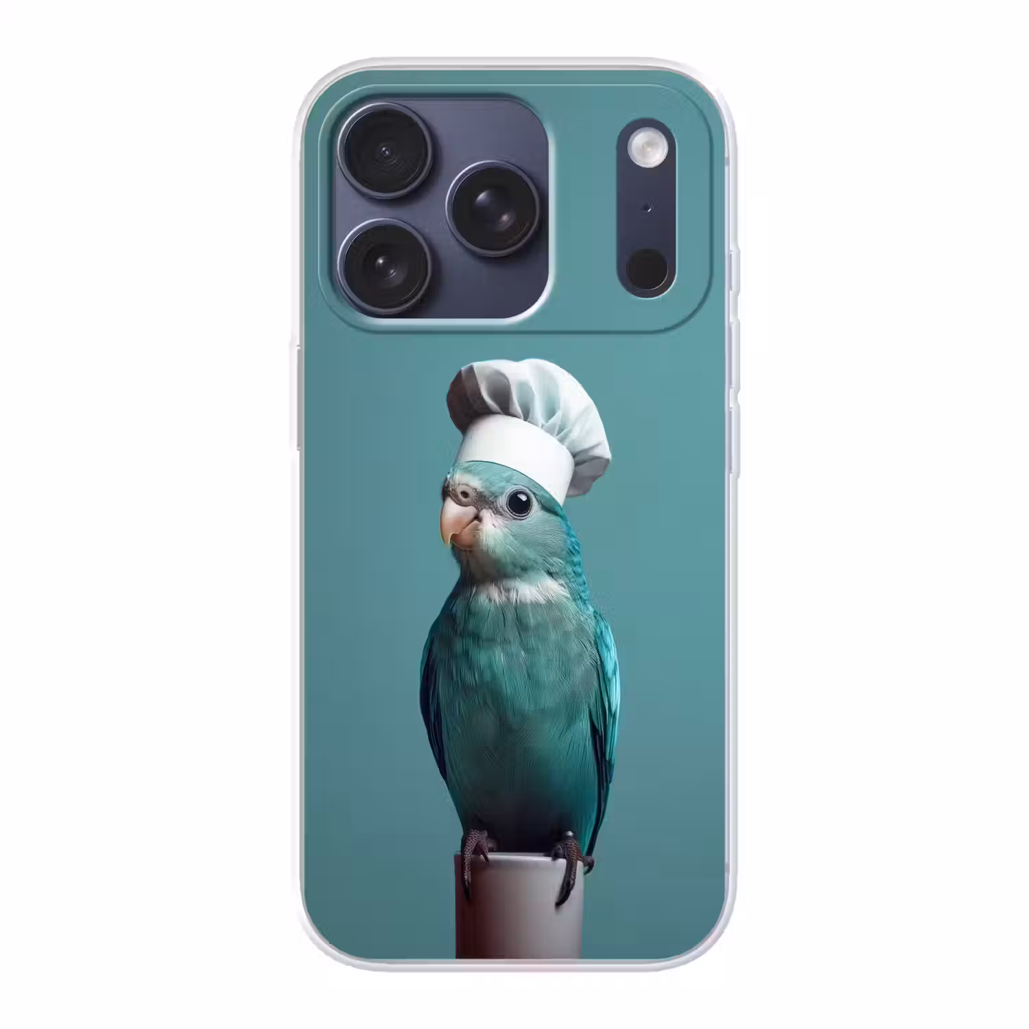 Parkiet - Vogel - Koksmuts - Cute Telefoonhoesje iPhone 17 Pro klein -3d