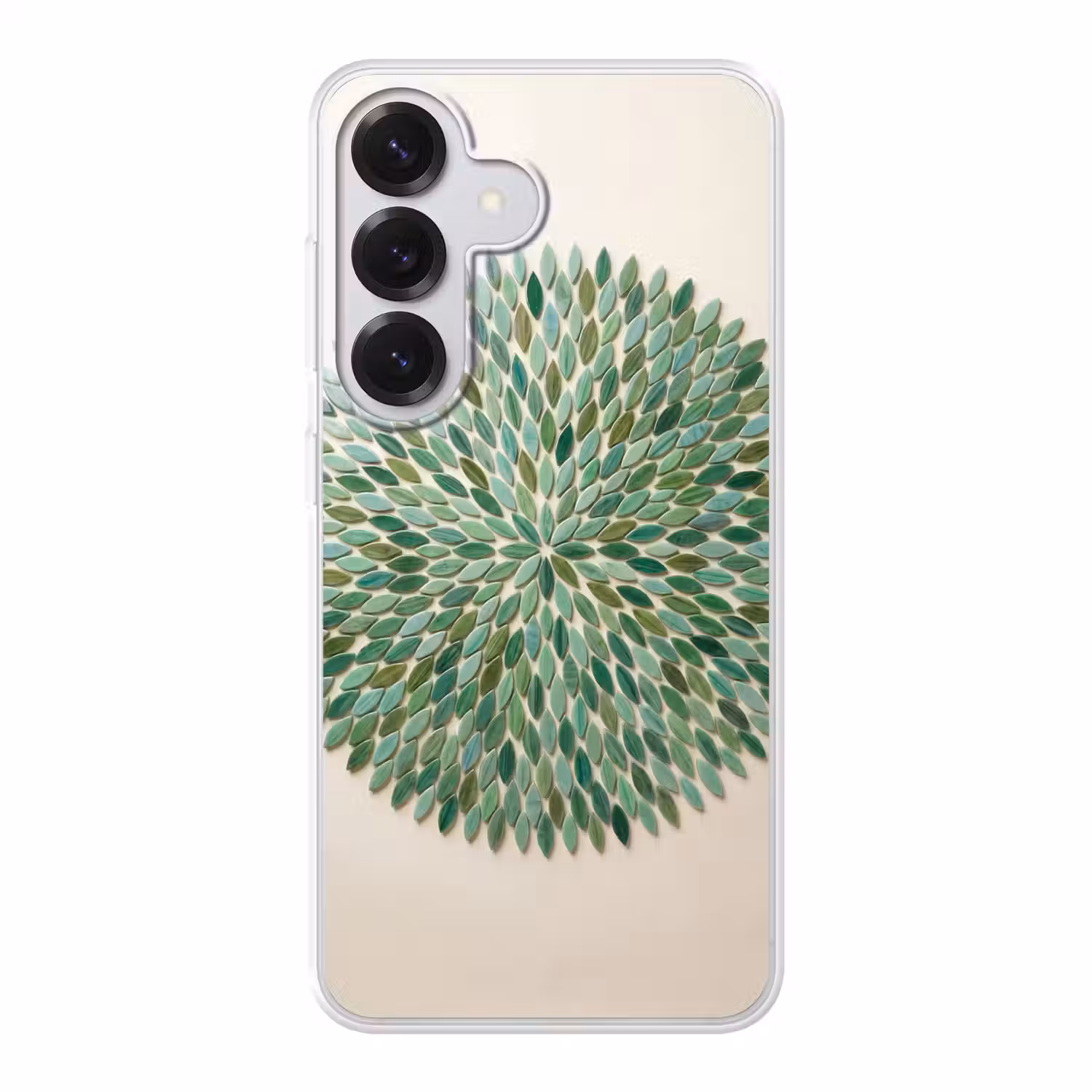 Patroon - Blad - Groen - Abstract Telefoonhoesje Samsung Galaxy S26 klein -3d