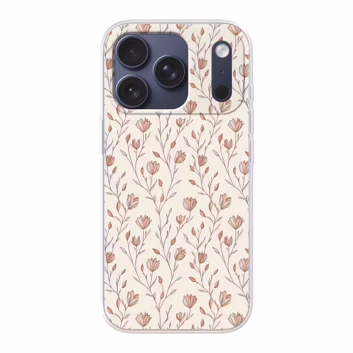 Patroon - Klassiek - Roze Telefoonhoesje iPhone 17 Pro klein 878 -3d