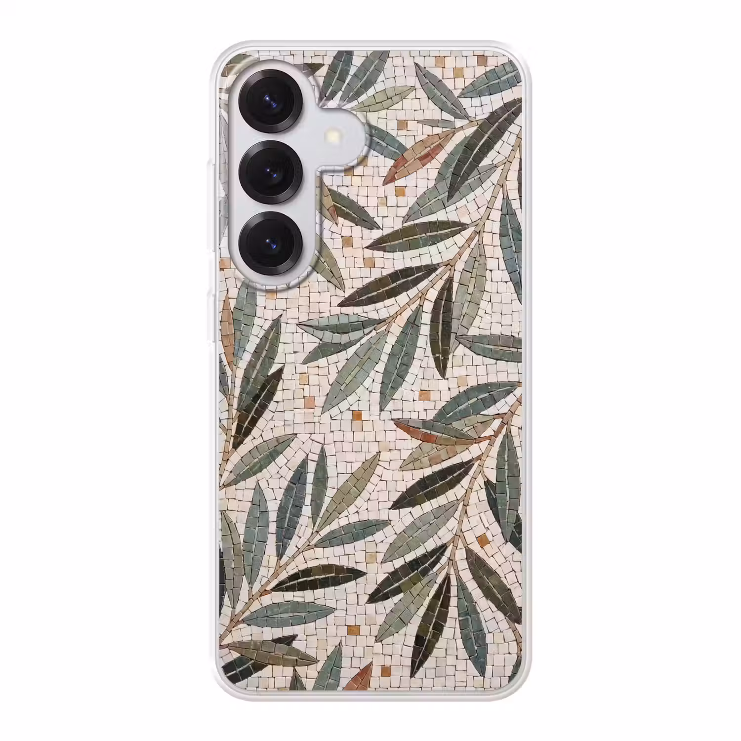 Plant - Blad - Mozaïek - Groen Telefoonhoesje Samsung Galaxy S26 klein -3d