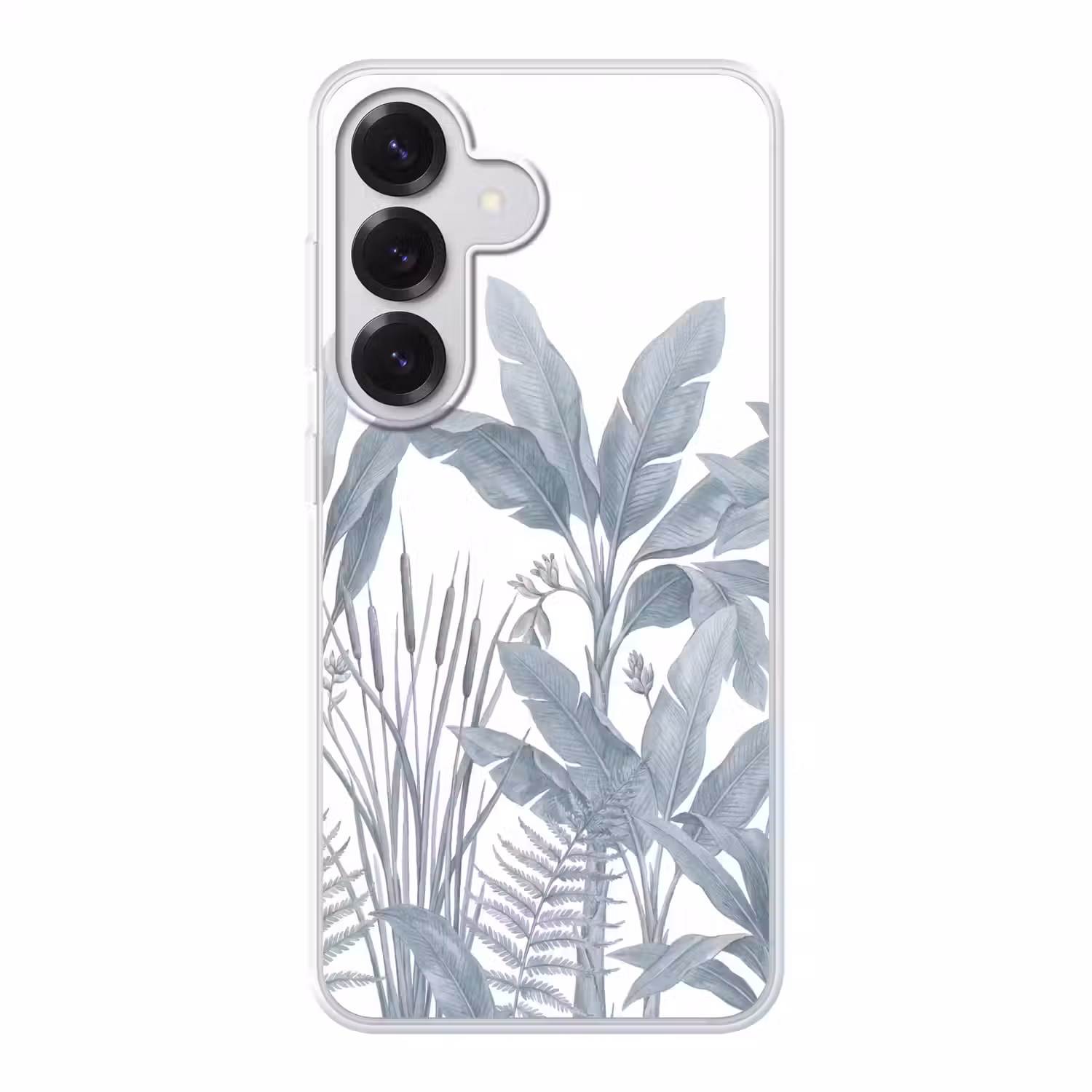 Planten - Bladeren - Natuur - Grijs Telefoonhoesje Samsung Galaxy S26 klein -3d