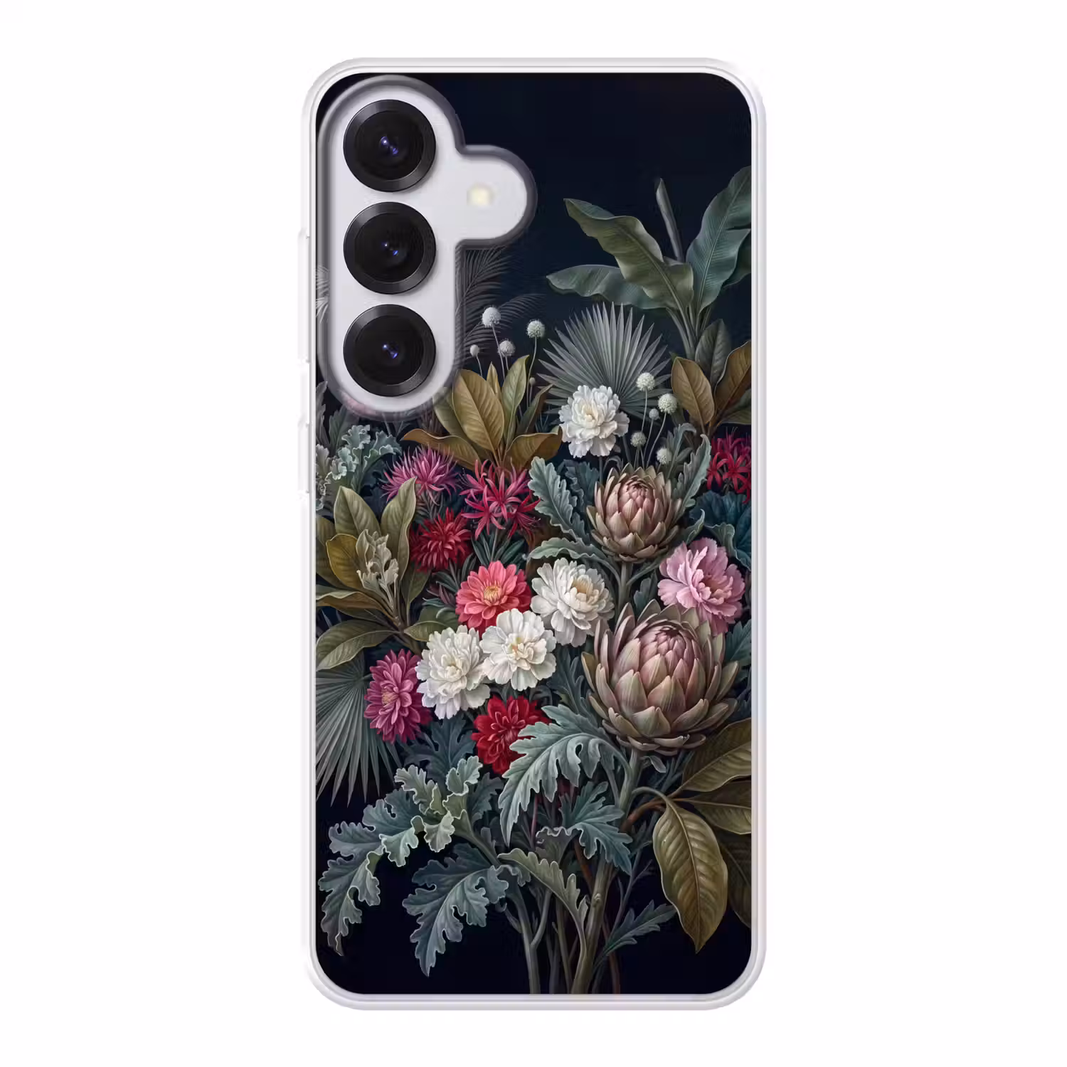 Planten - Tropisch - Botanisch - Donker - Groen Telefoonhoesje Samsung Galaxy S26 klein -3d