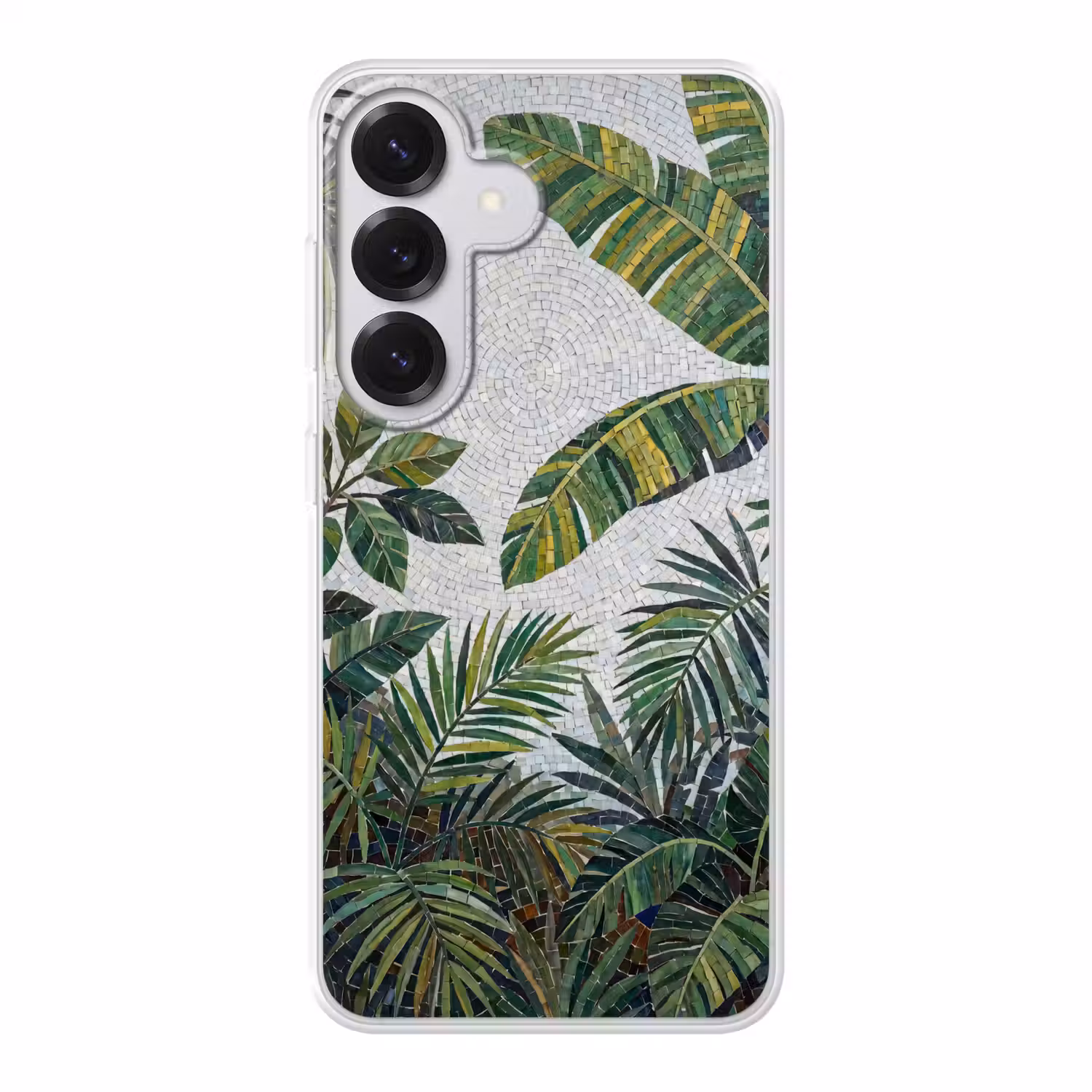Planten - Tropisch - Mozaïek - Groen - Natuur Telefoonhoesje Samsung Galaxy S26 klein -3d