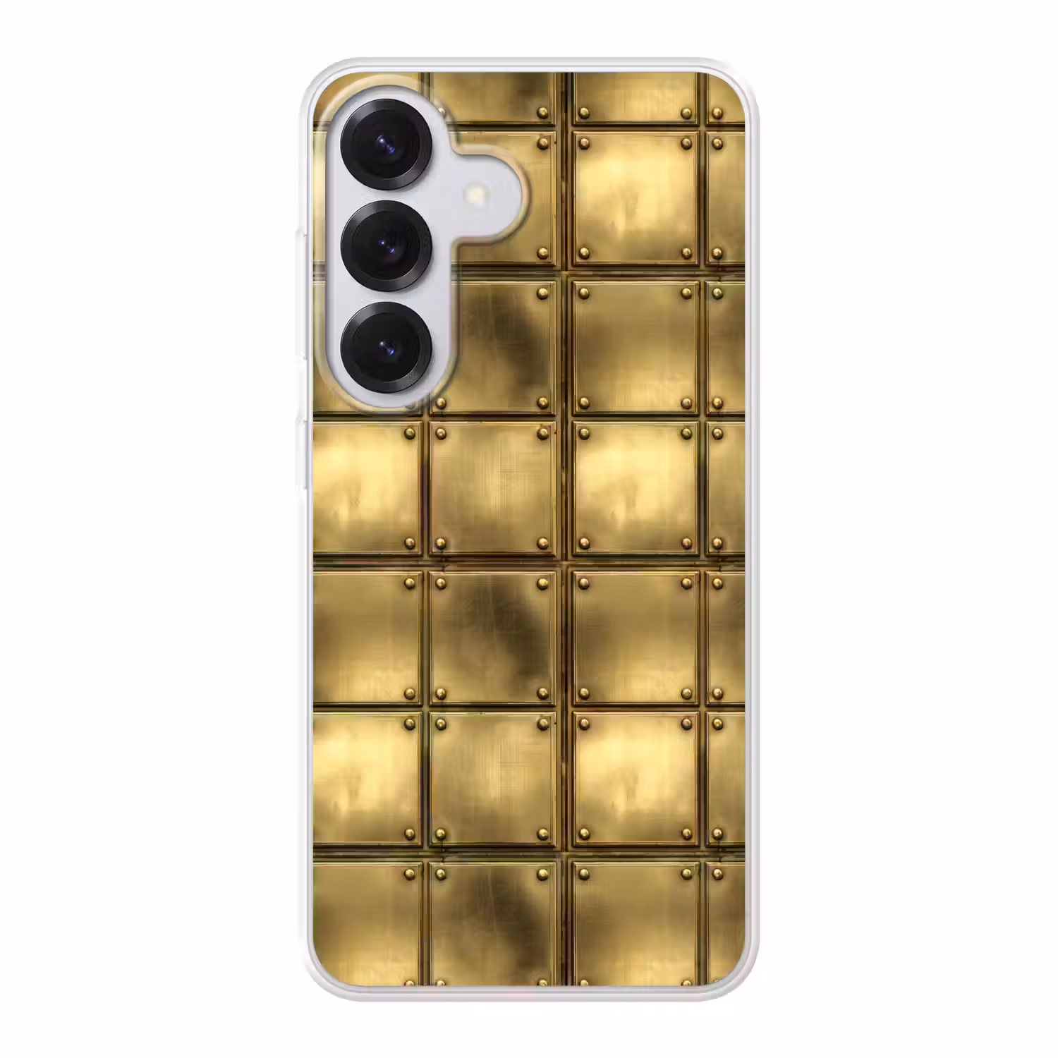 Platen - Industrieel - Stoer - Goud Telefoonhoesje Samsung Galaxy S26 klein 975 -3d