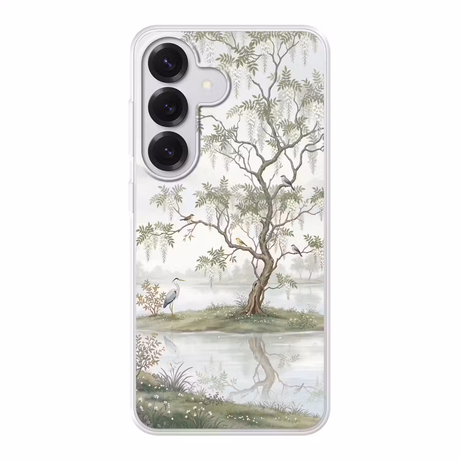 Reiger - Landschap - Groen Telefoonhoesje Samsung Galaxy S26 klein -3d