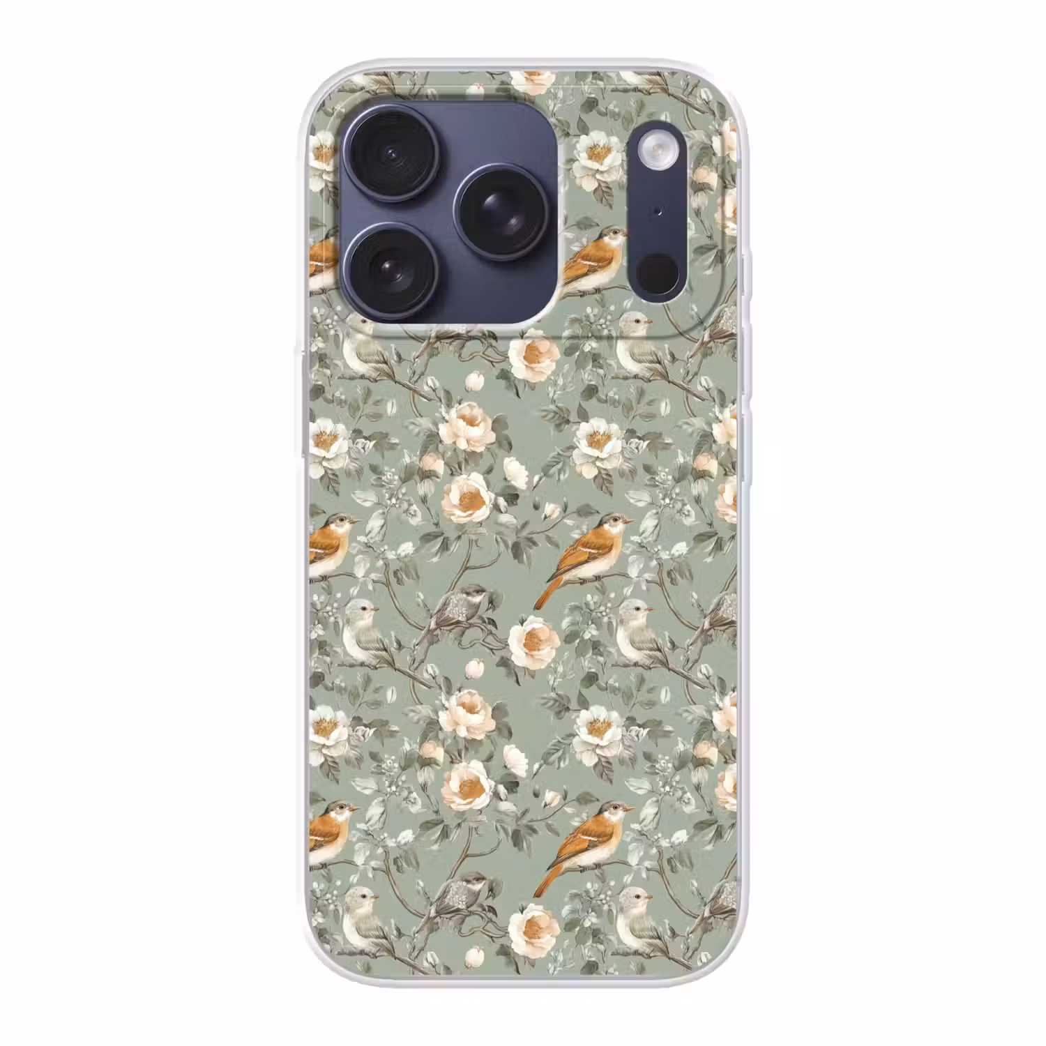 Roze - Vogels - Kleurrijk Telefoonhoesje iPhone 17 Pro klein 878 -3d