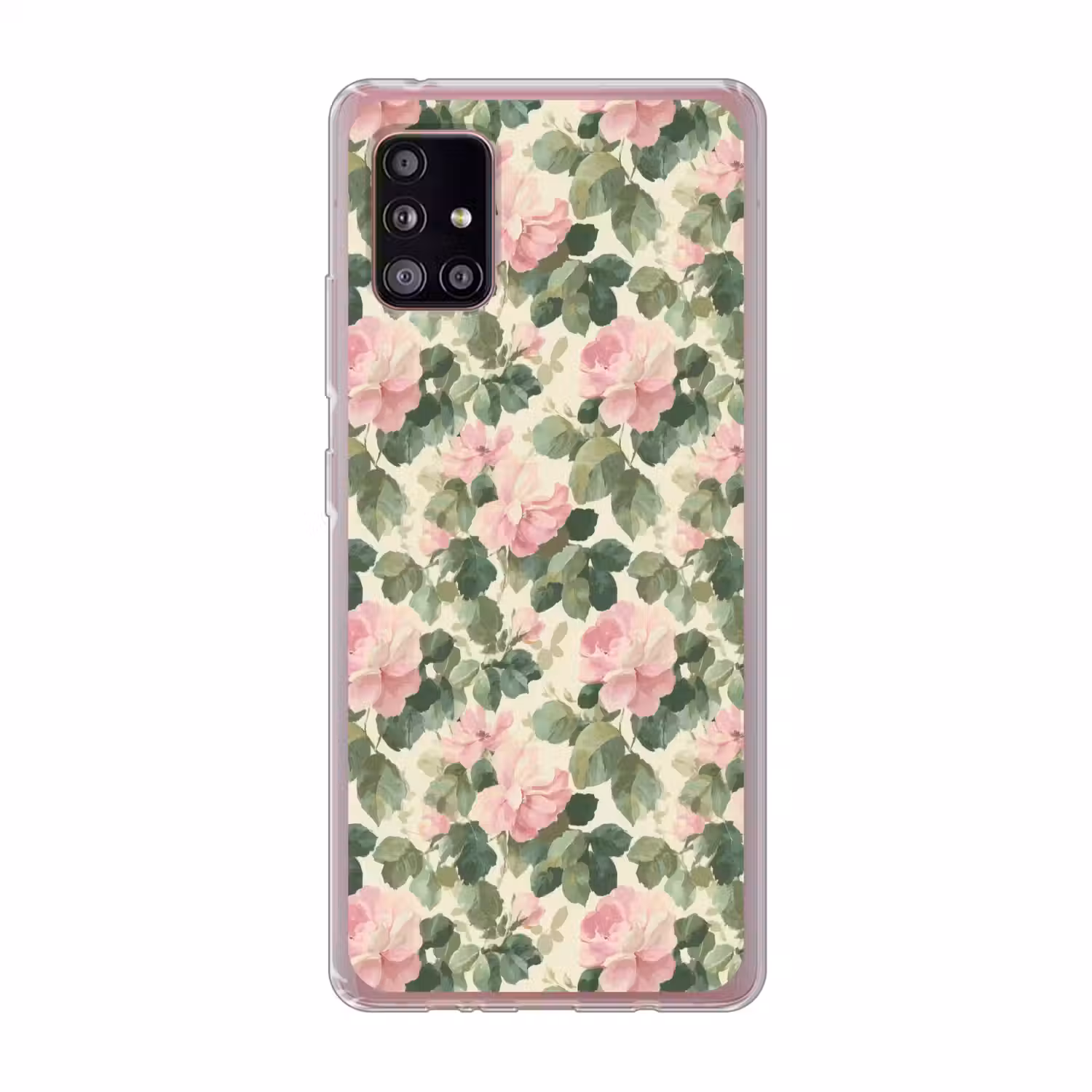 Rozen - Botanisch - Roze Telefoonhoesje Samsung Galaxy A51 5G klein 373 -3d