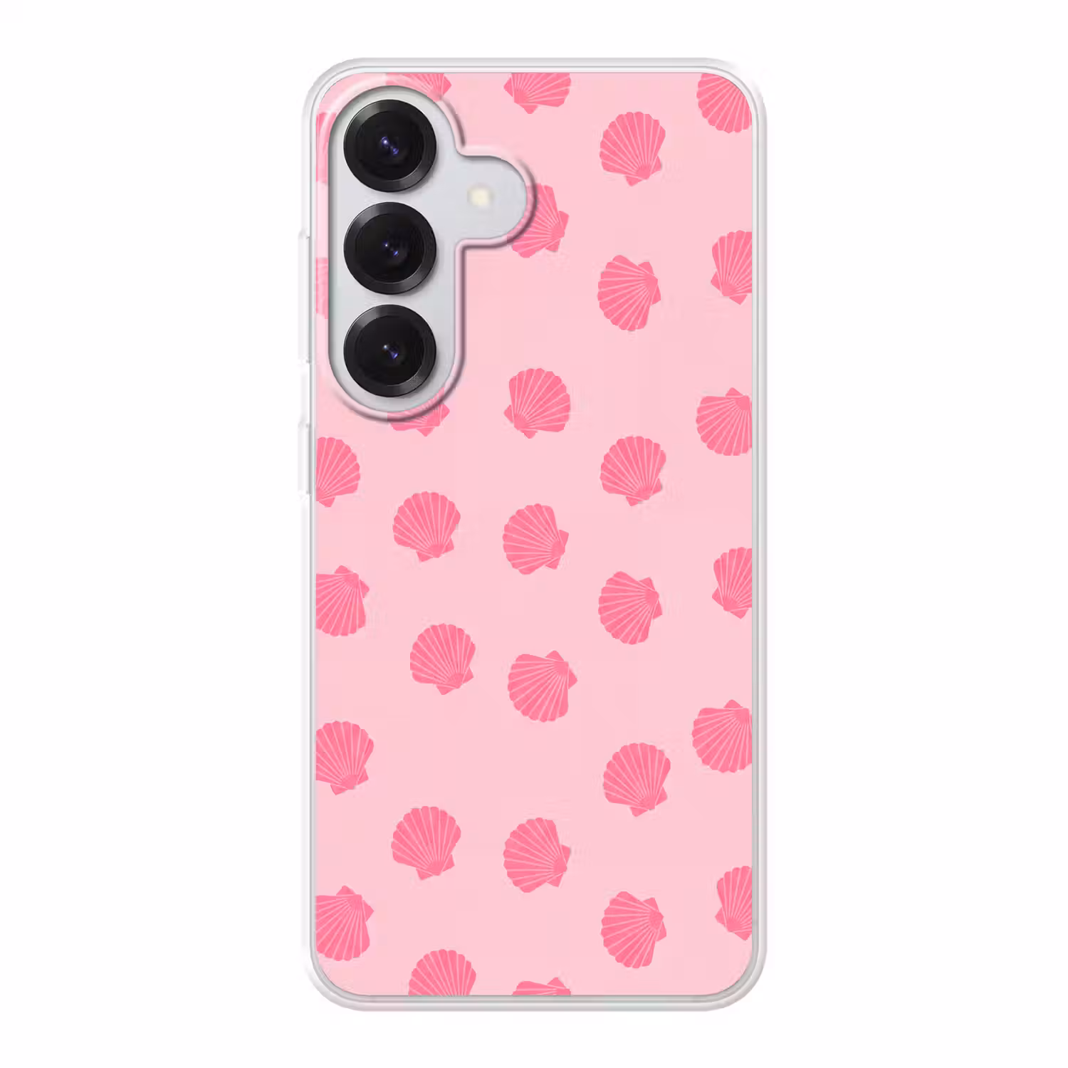Schelp - Patroon - Zee - Modern - Roze Telefoonhoesje Samsung Galaxy S26 klein -3d
