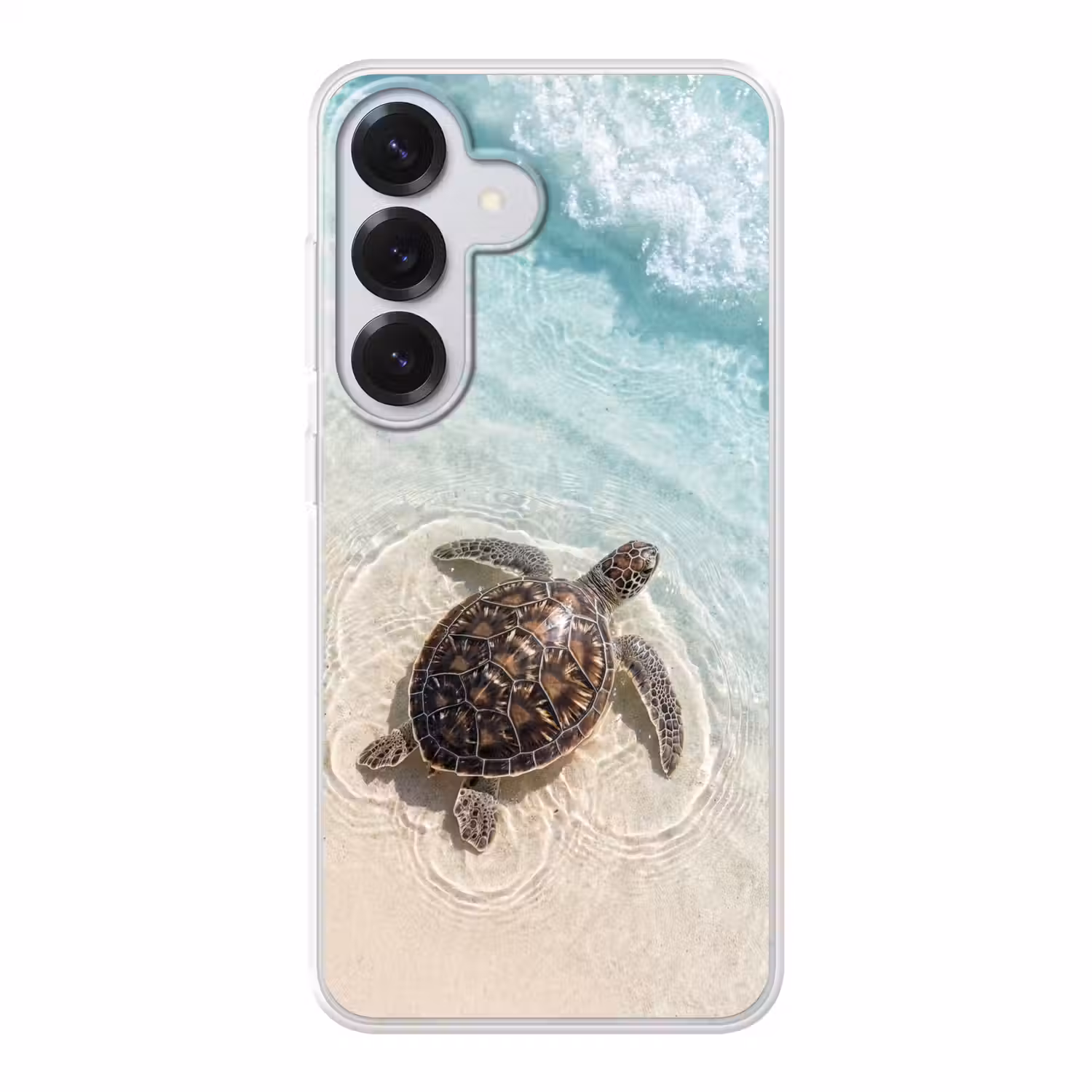 Schildpad - Helder water - Strand - Dieren - Natuur Telefoonhoesje Samsung Galaxy S26 klein -3d