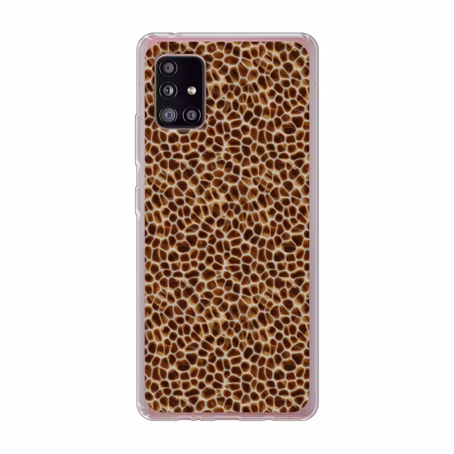 Schildpad - Patroon - Bruin Telefoonhoesje Samsung Galaxy A51 5G klein 373 -3d