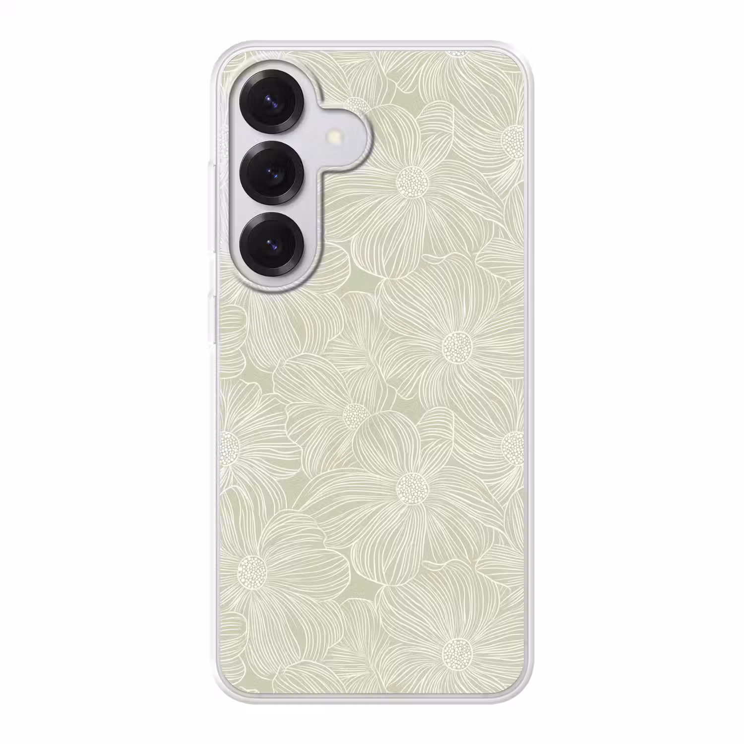 Sereen - Bloemen - Groen Telefoonhoesje Samsung Galaxy S26 klein 975 -3d