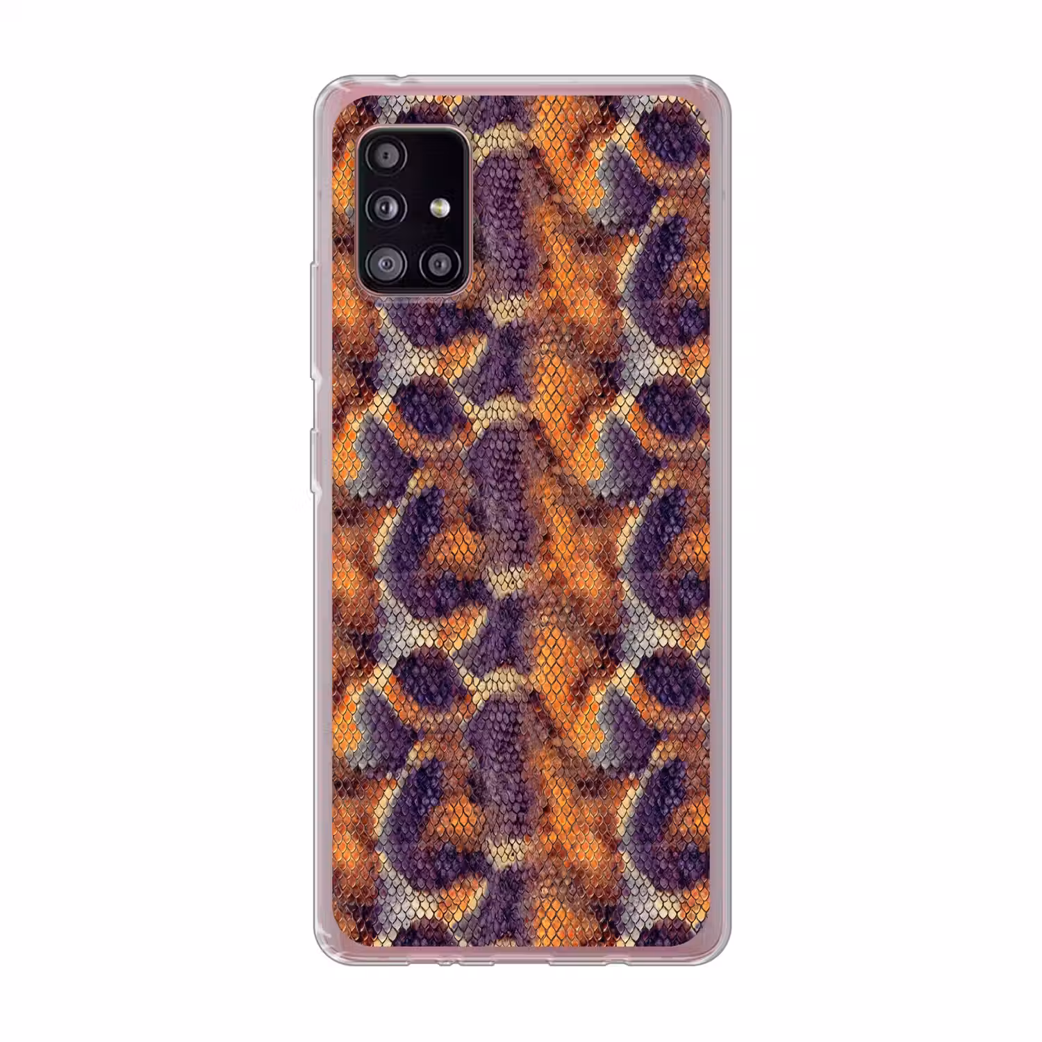 Slang - Schubben - Kleurrijk Telefoonhoesje Samsung Galaxy A51 5G klein 373 -3d
