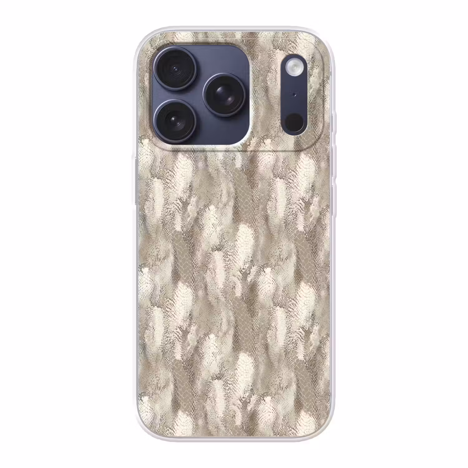 Slang - Textuur - Zand Telefoonhoesje iPhone 17 Pro klein 878 -3d