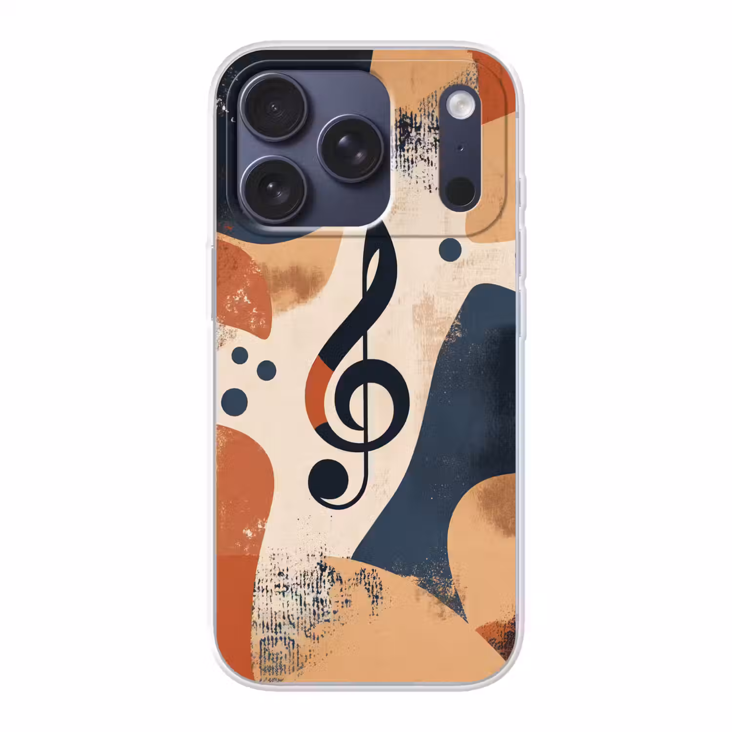 Sleutel - G - Abstract - Beige Telefoonhoesje iPhone 17 Pro klein -3d