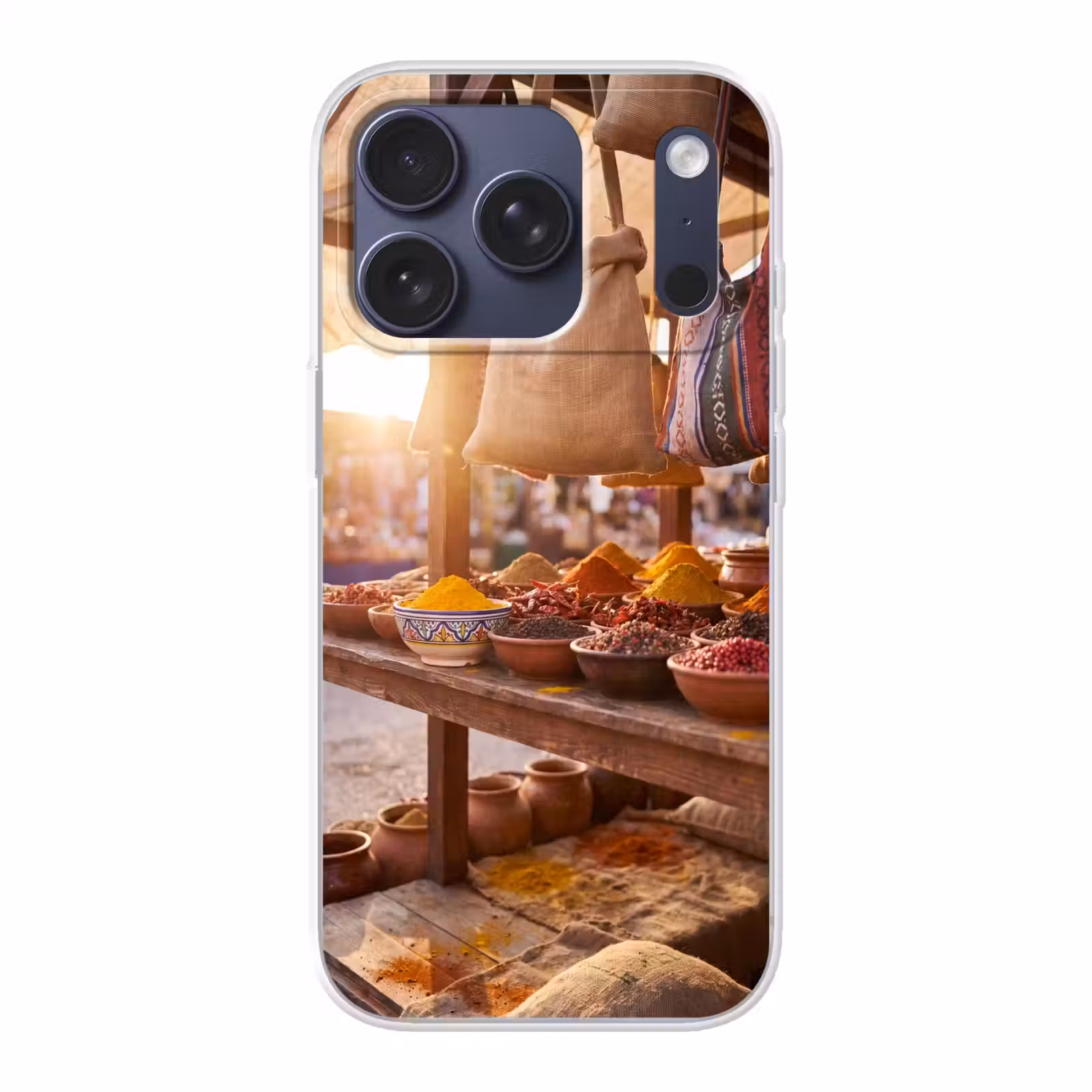 Telefoonhoesje - Specerijen - Markt - Kleurrijk - Specerijen - Markt - Kleurrijk Telefoonhoesje iPhone 17 Pro klein