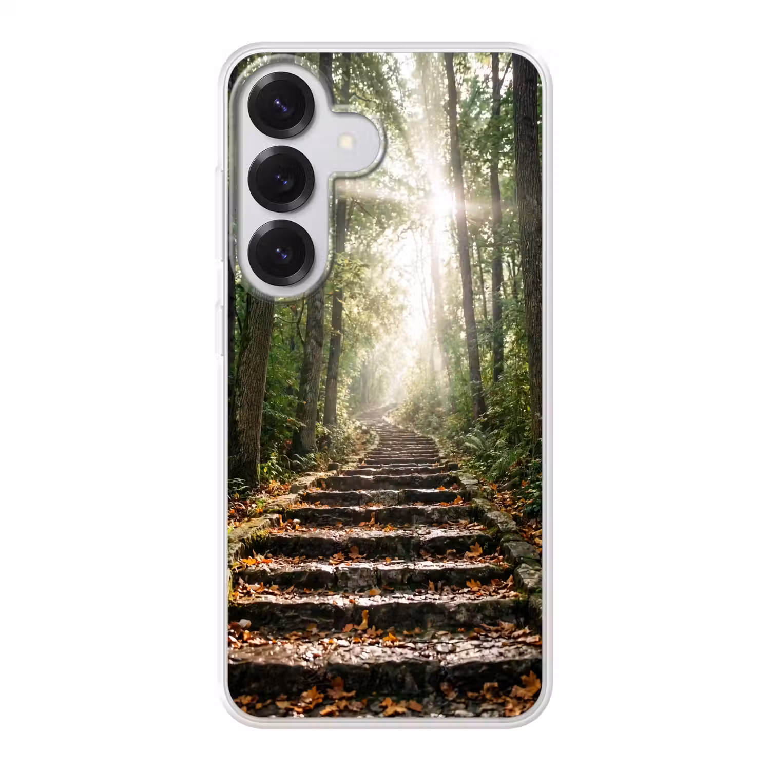 Stenen - Trap - Bos - Natuur Telefoonhoesje Samsung Galaxy S26 klein -3d