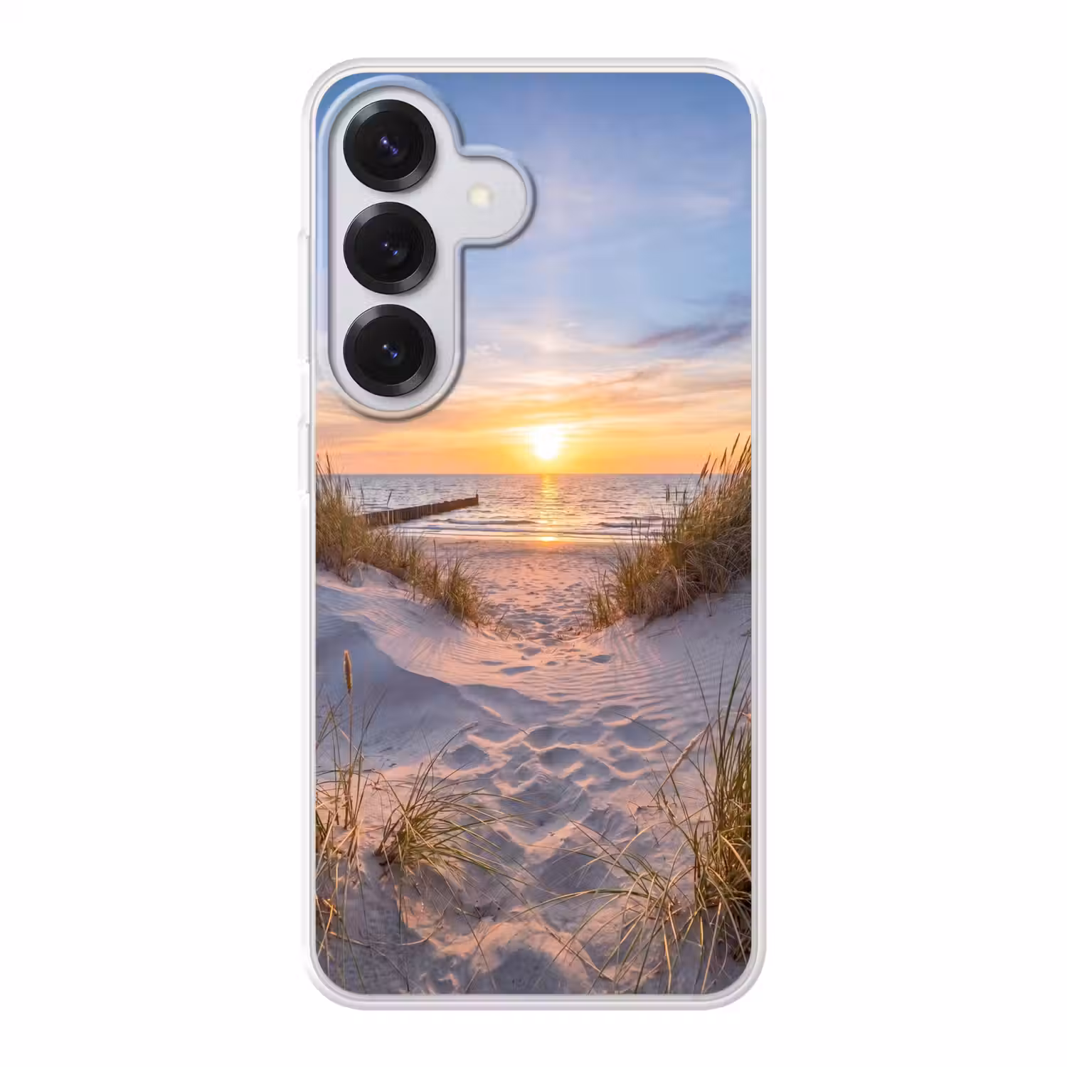 Strand - Zonsondergang - Natuur - Landschap Telefoonhoesje Samsung Galaxy S26 klein -3d