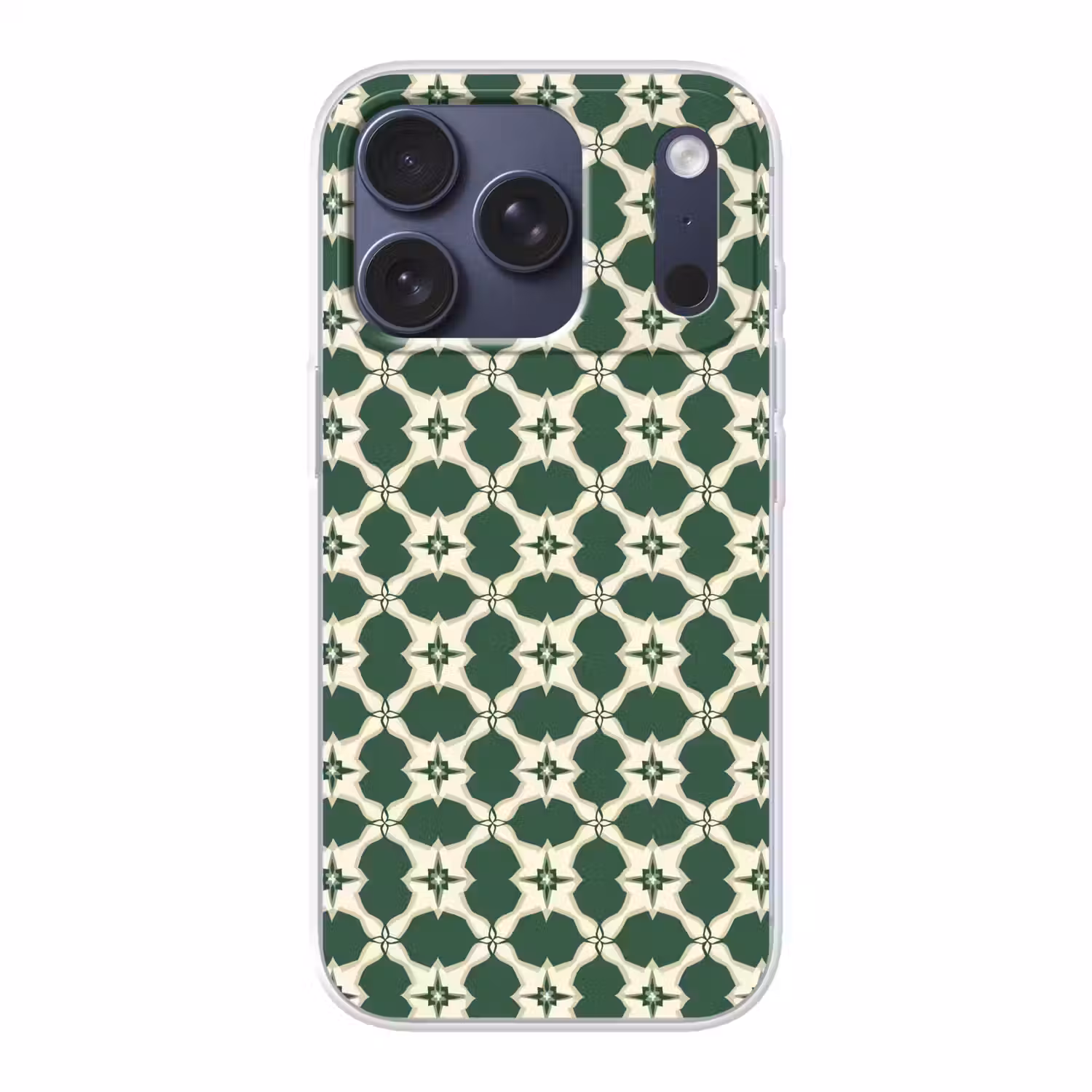 Tegel - Klassiek - Groen Telefoonhoesje iPhone 17 Pro klein 878 -3d