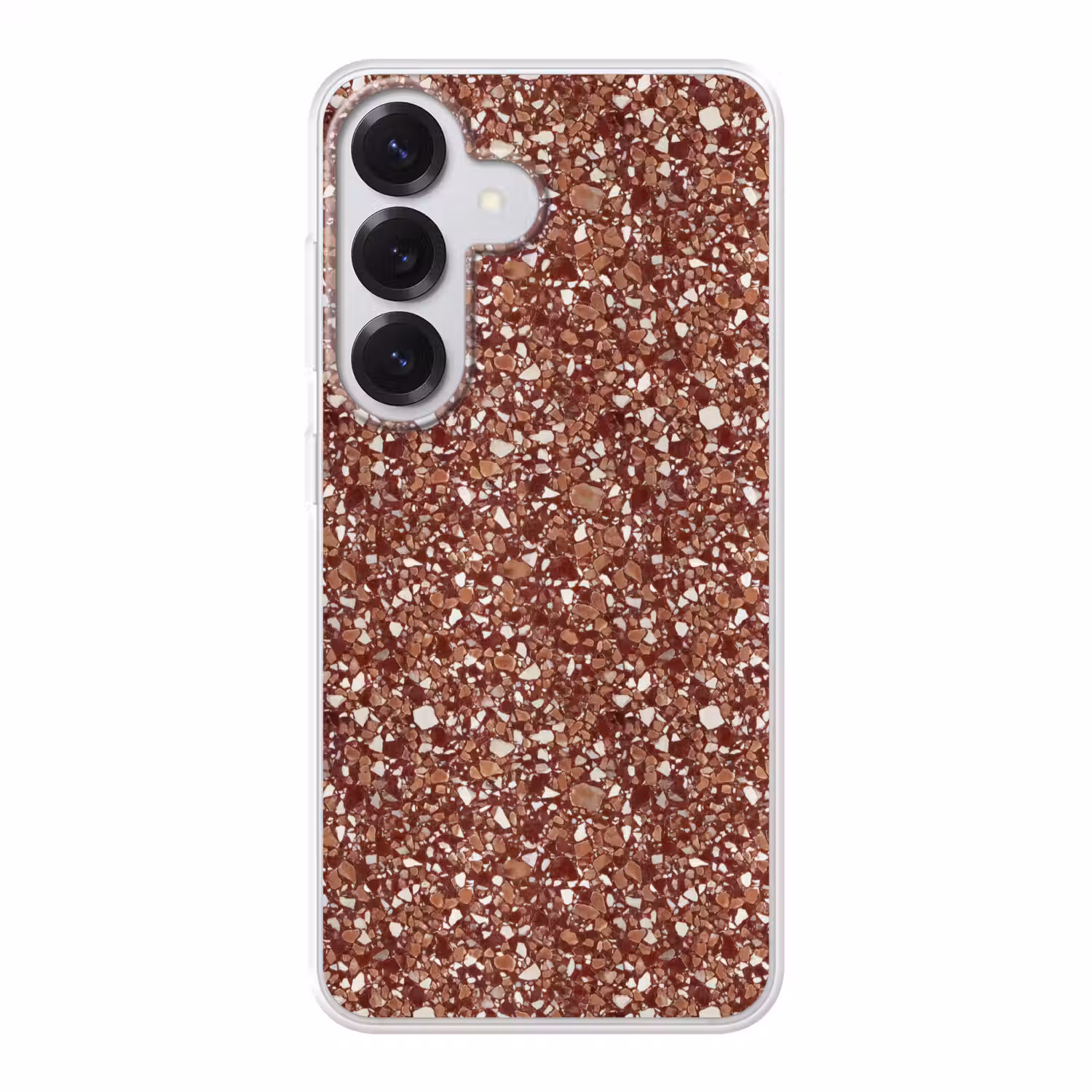Terrazzo - Patroon - Steentextuur - Roodbruin Telefoonhoesje Samsung Galaxy S26 klein 975 -3d