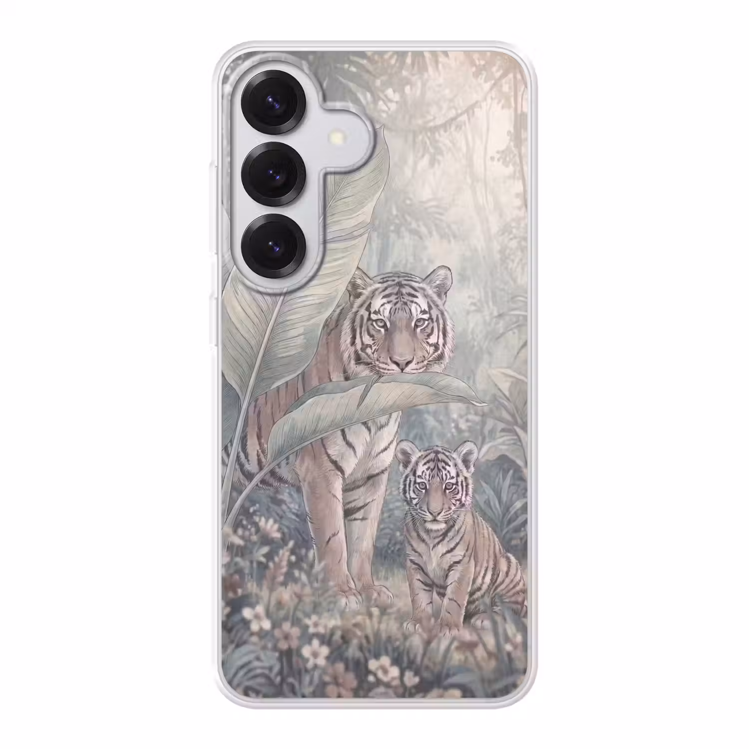 Tijger - Welp - Jungle - Illustratie - Dieren Telefoonhoesje Samsung Galaxy S26 klein -3d