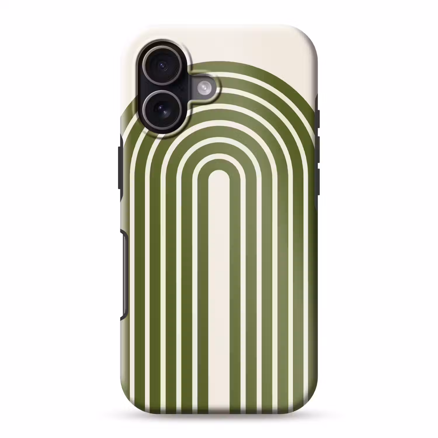 Abstract - Bogen - Modern - Groen - Kunst Toughcase MagSafe Apple iPhone 17 klein -3d
