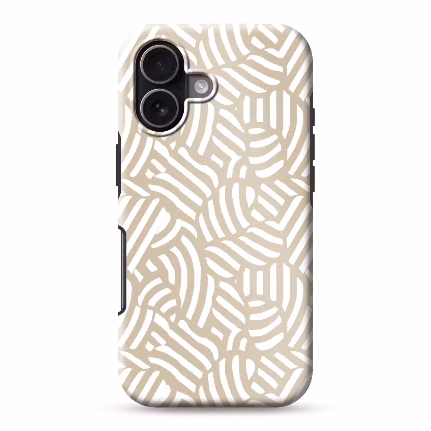 Abstract - Modern - Beige Toughcase MagSafe Apple iPhone 17 klein 1017 -3d