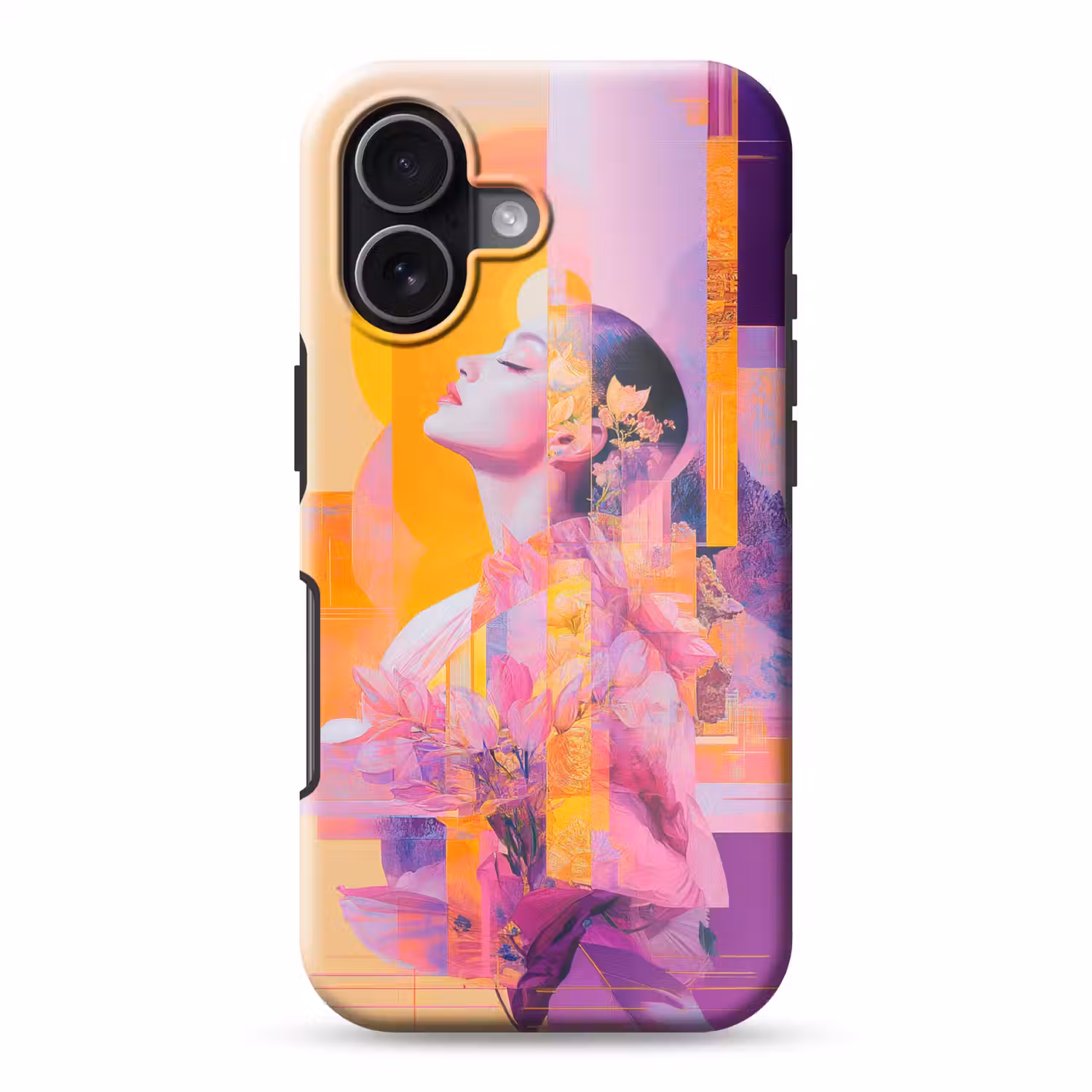 Abstract - Portret - Vrouw - Kleurrijk Toughcase MagSafe Apple iPhone 17 klein -3d