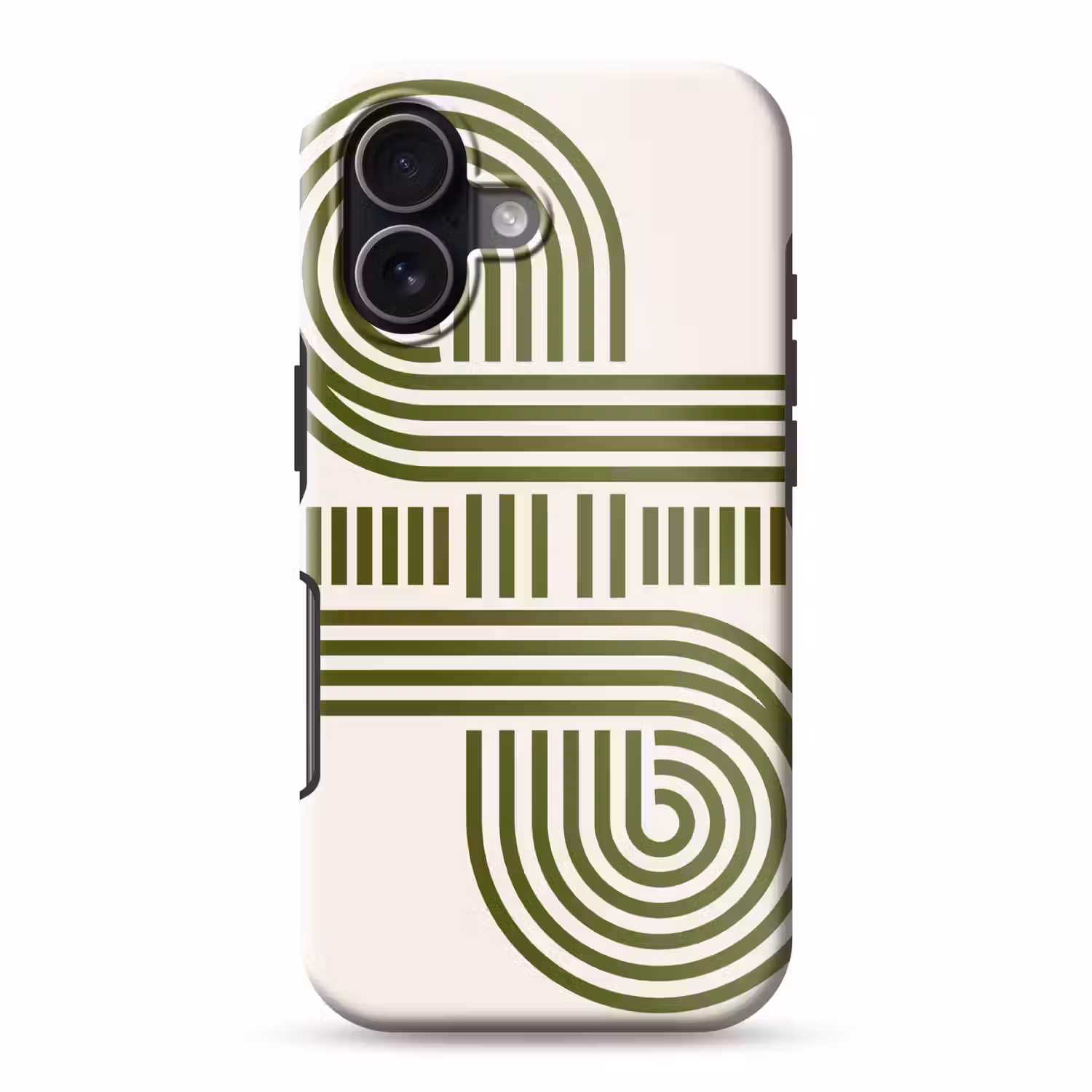 Abstract - Vormen - Modern - Groen Toughcase MagSafe Apple iPhone 17 klein -3d