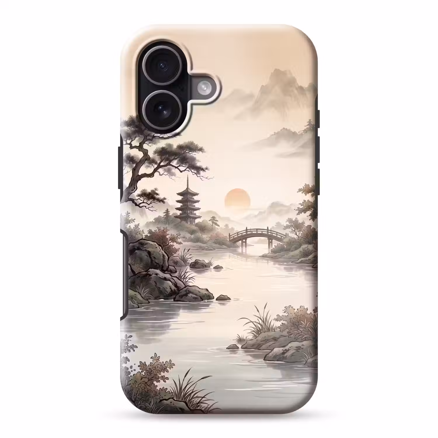 Azië - Landschap - Kleurrijk Toughcase MagSafe Apple iPhone 17 klein -3d