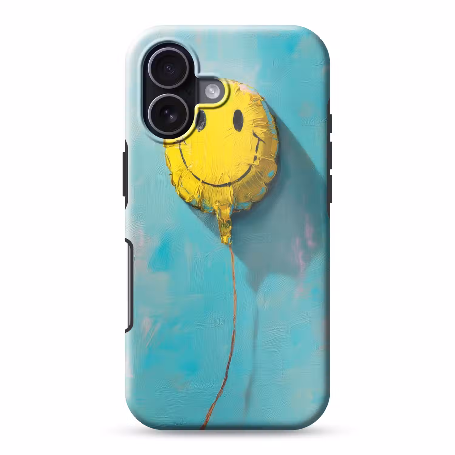 Ballon - Geel - Smiley Toughcase MagSafe Apple iPhone 17 klein -3d
