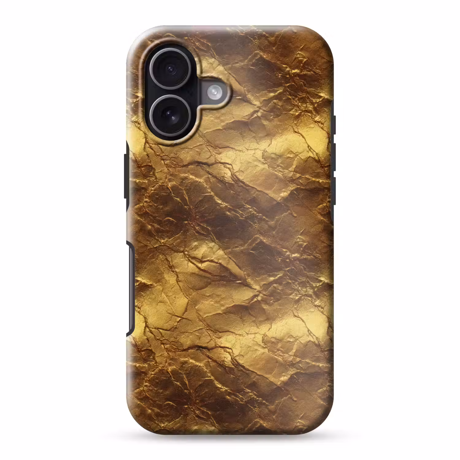 Bladgoud - Textuur - Goud Toughcase MagSafe Apple iPhone 17 klein 1017 -3d