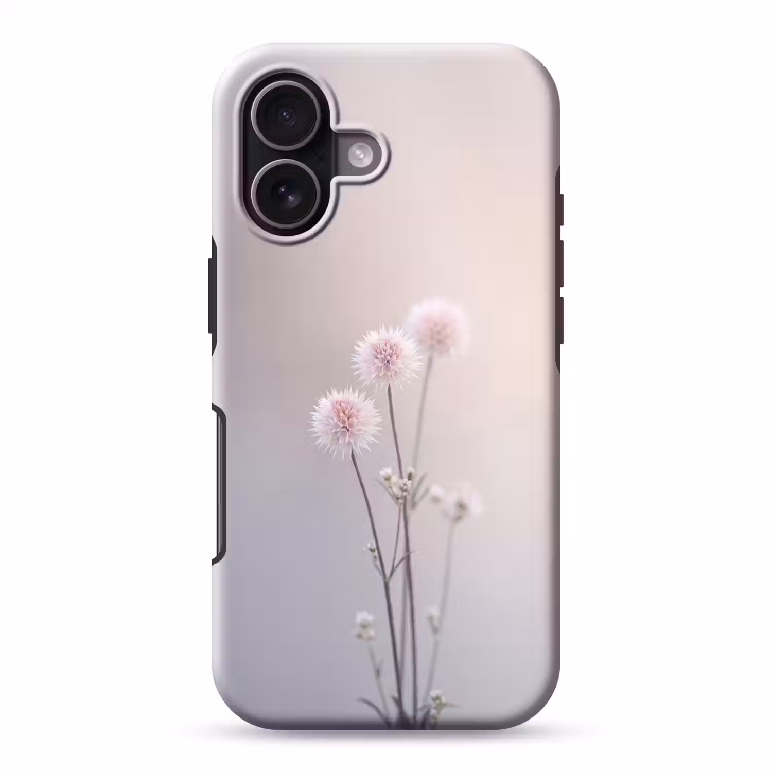 Bloemen - Bollen - Roze Toughcase MagSafe Apple iPhone 17 klein -3d