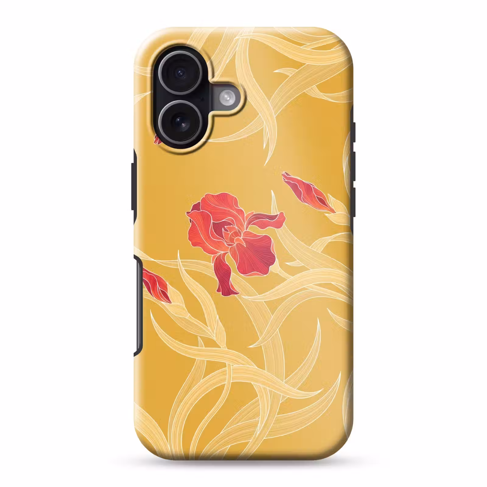Telefoonhoesje Toughcase - Bloemen - Illustratie - Rood - Bloemen - Illustratie - Rood Toughcase MagSafe Apple iPhone 17 klein