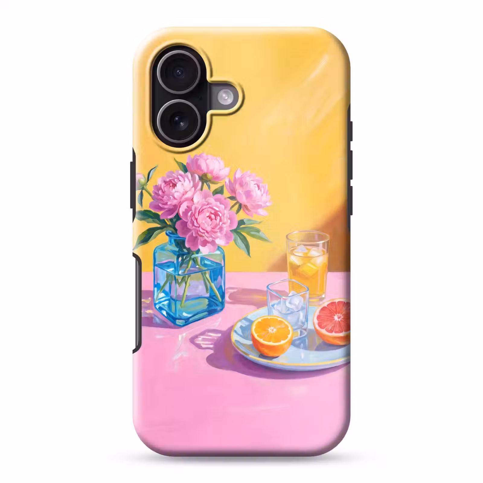Telefoonhoesje Toughcase - Bloemen - Roze - Modern - Bloemen - Roze - Modern Toughcase MagSafe Apple iPhone 17 klein