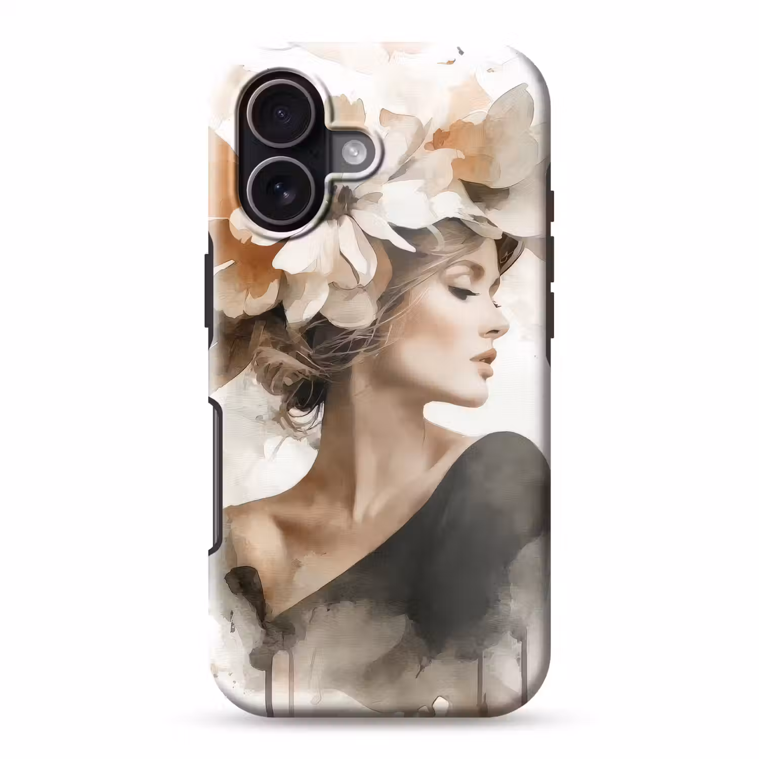Bloesem - Portret - Gezicht Toughcase MagSafe Apple iPhone 17 klein -3d